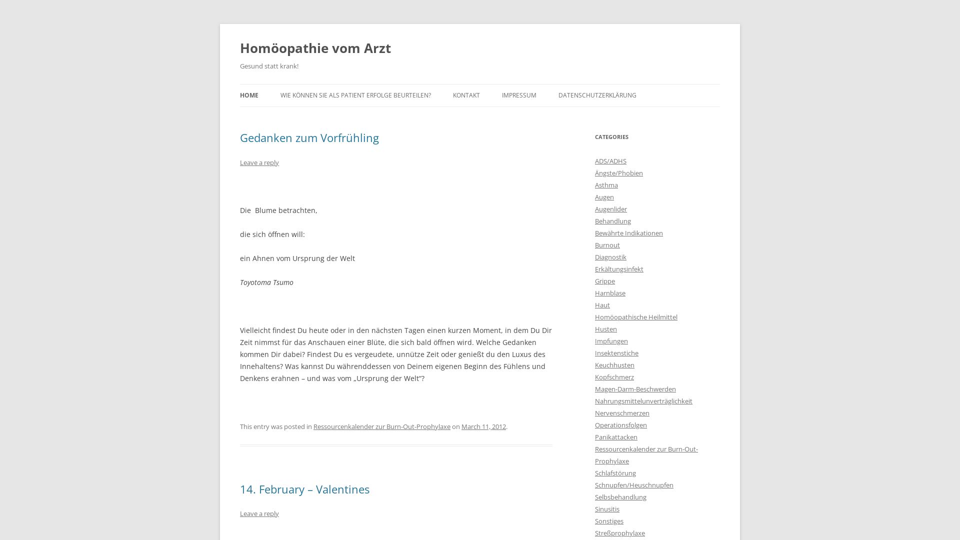 Homöopathie vom Arzt