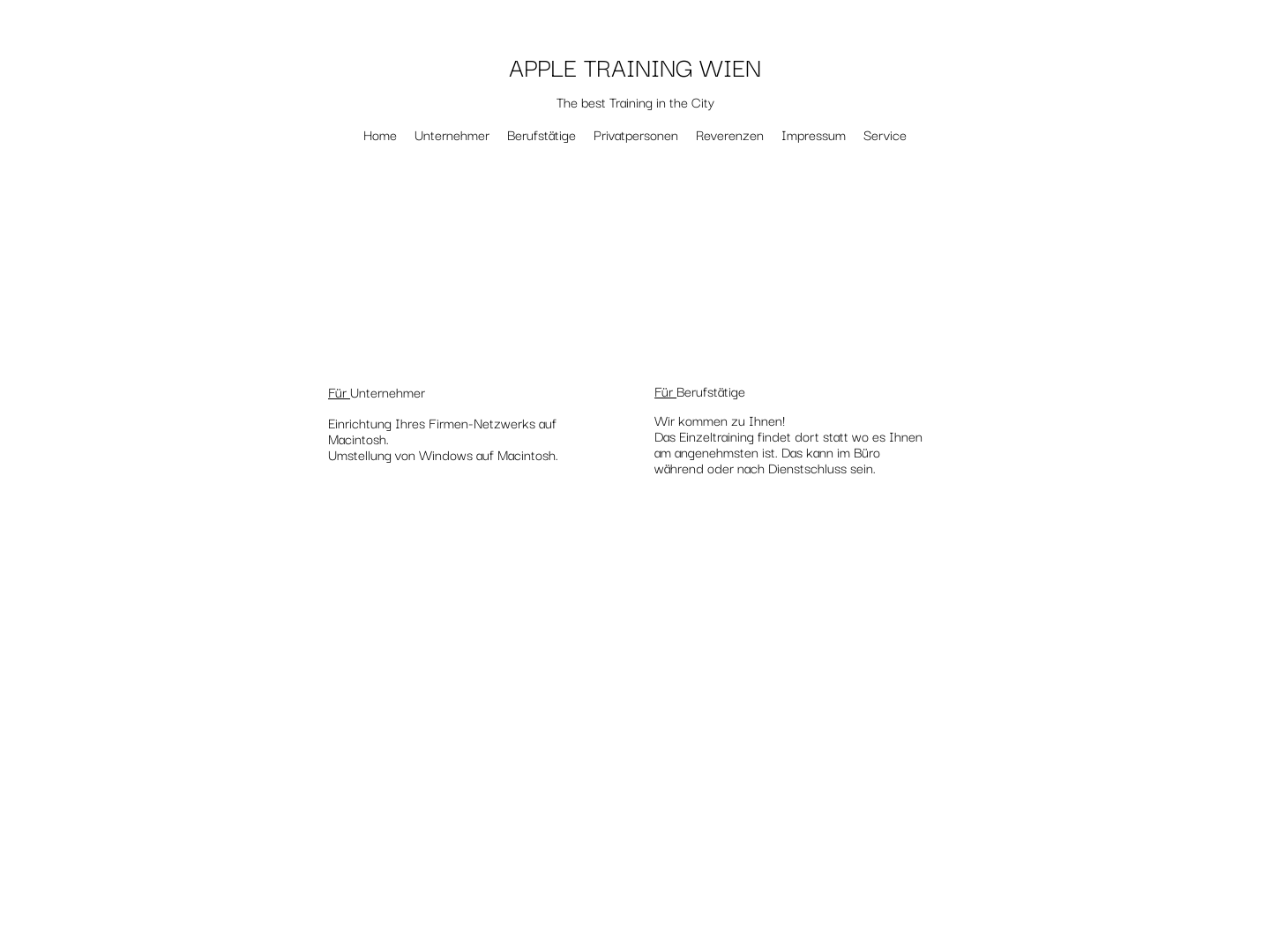 Apple-Training Wien