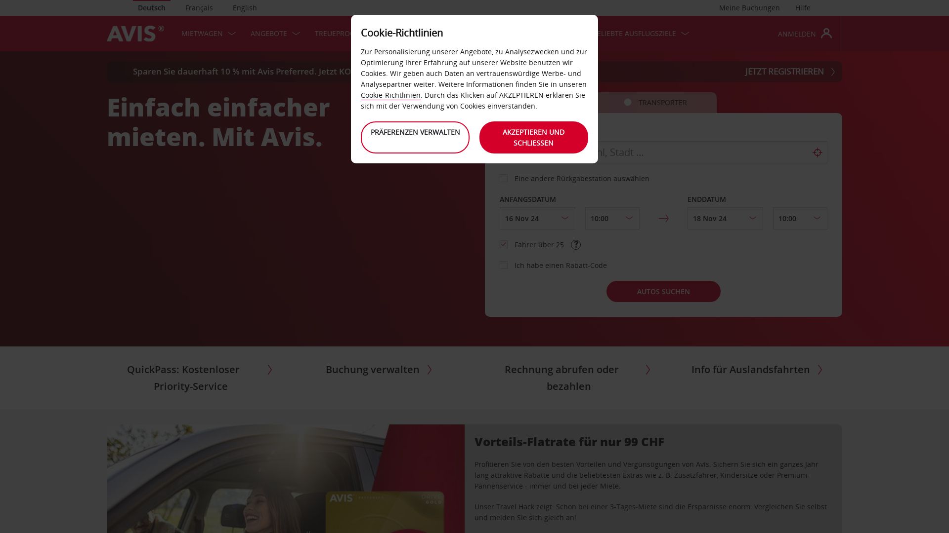 Avis Autovermietung AG