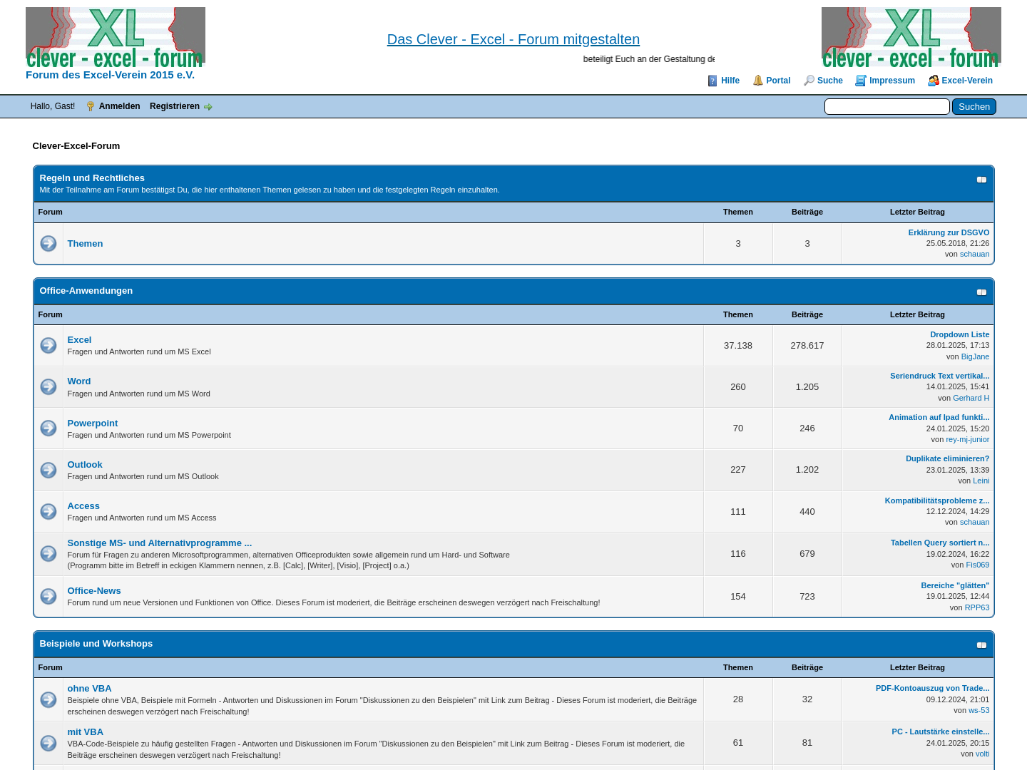 Clever-Excel-Forum