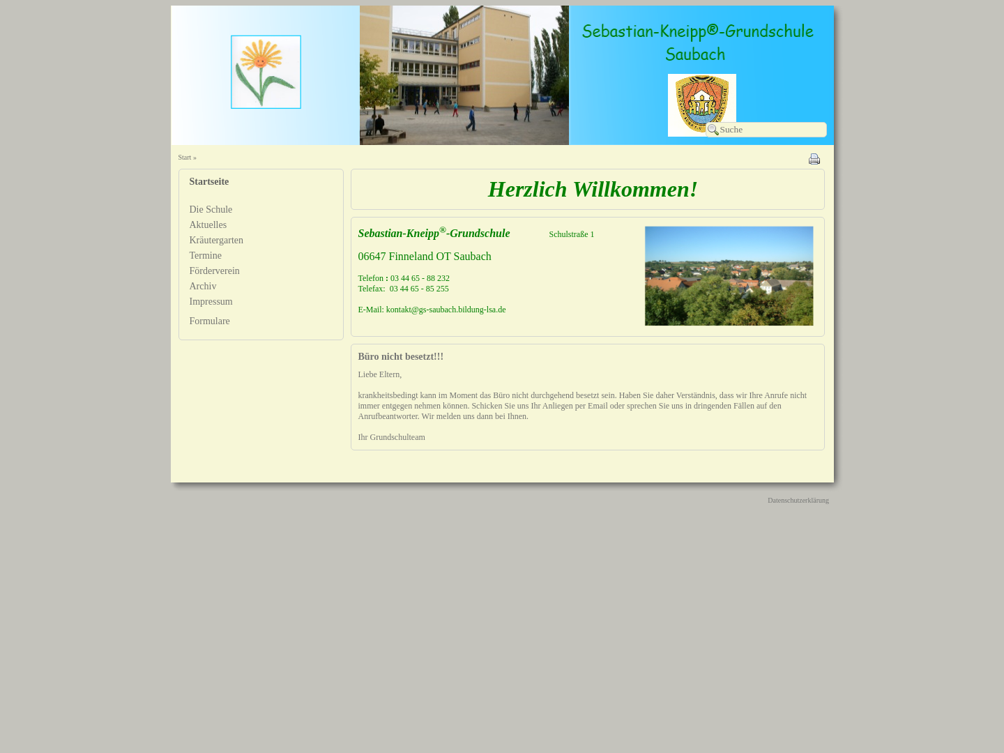 Sebastian-Kneipp-Grundschule Finneland OT Saubach