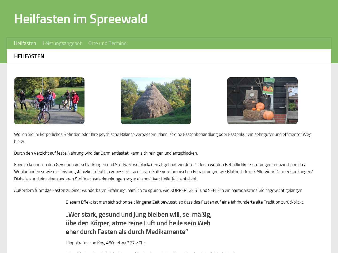 Heilfasten und Fastenwandern im Spreewald