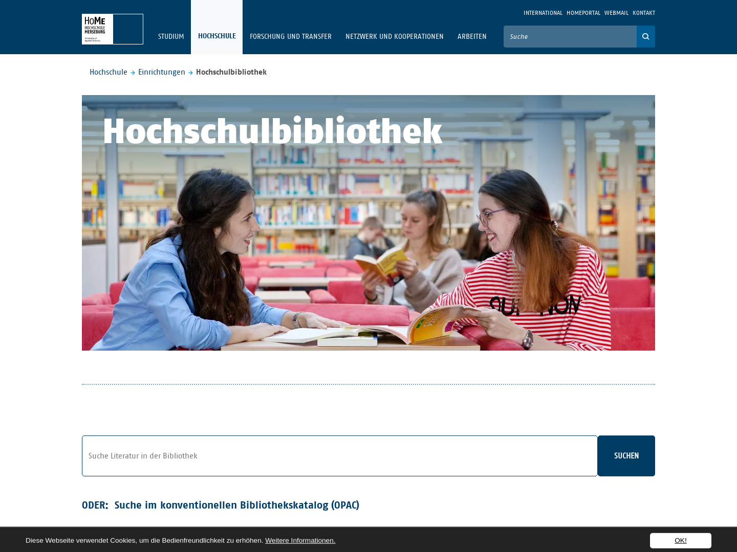 Hochschulbibliothek  der Hochschule Merseburg