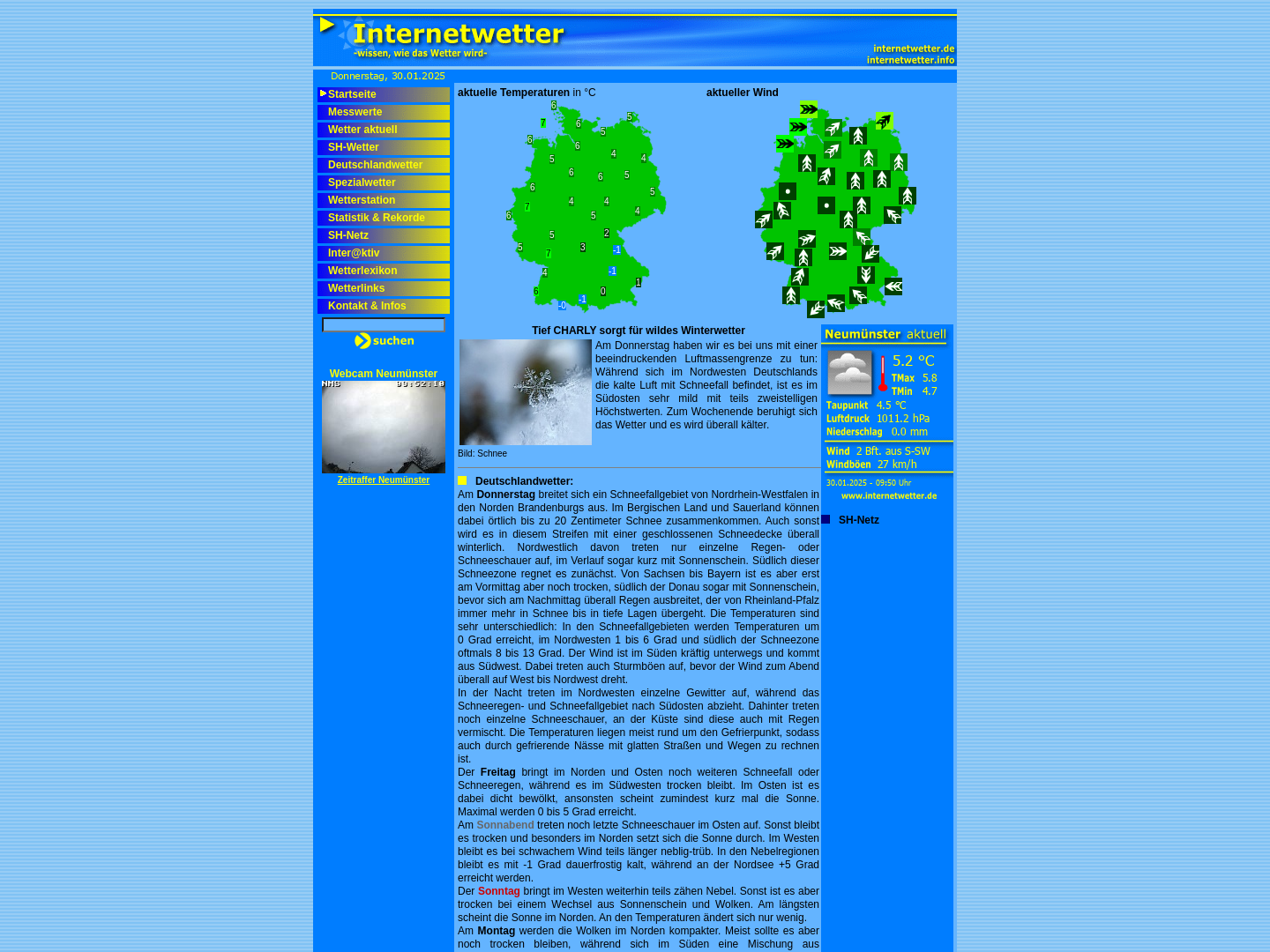 Neumünster, Internetwetter