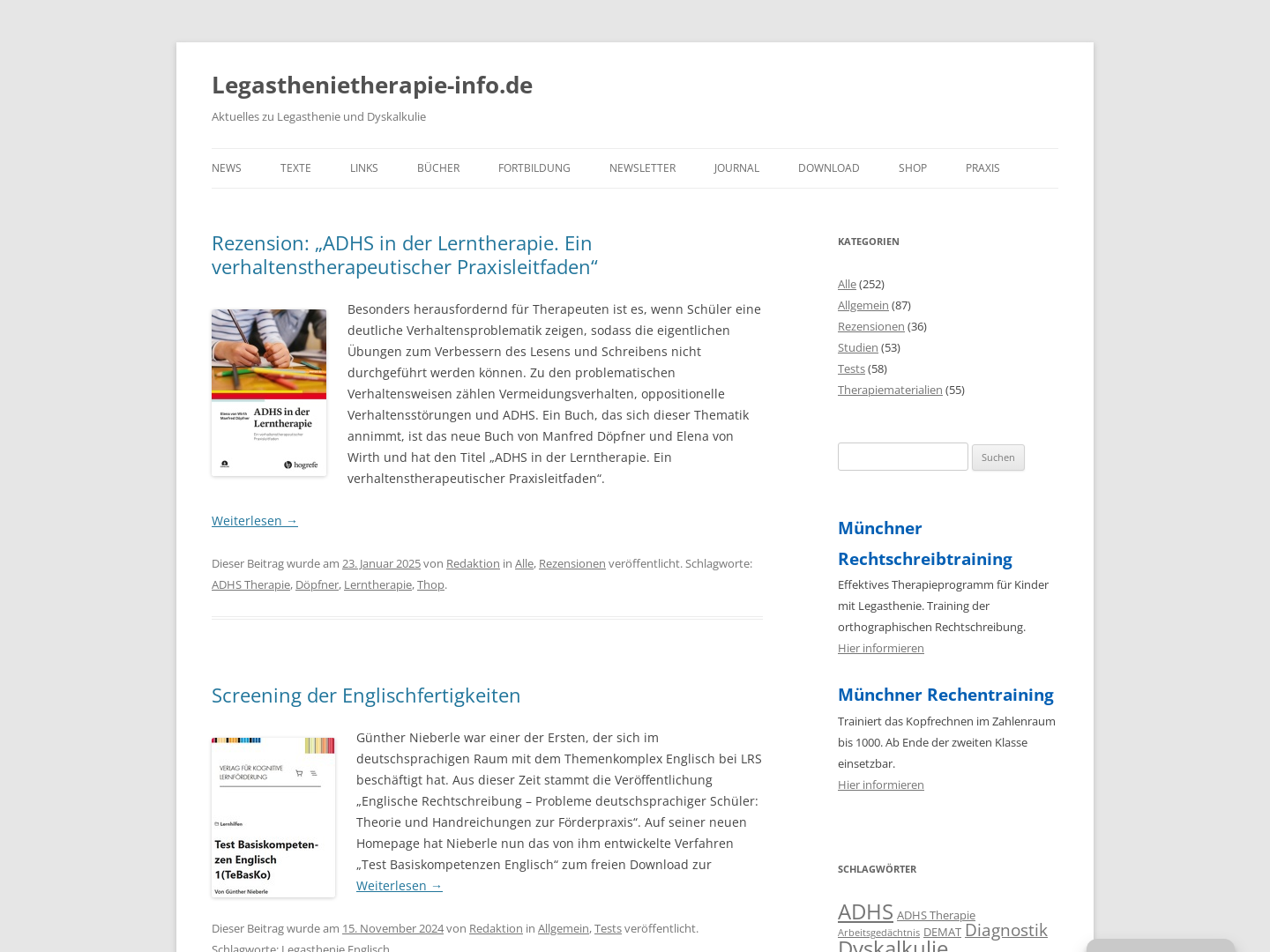 Legasthenietherapie-Info