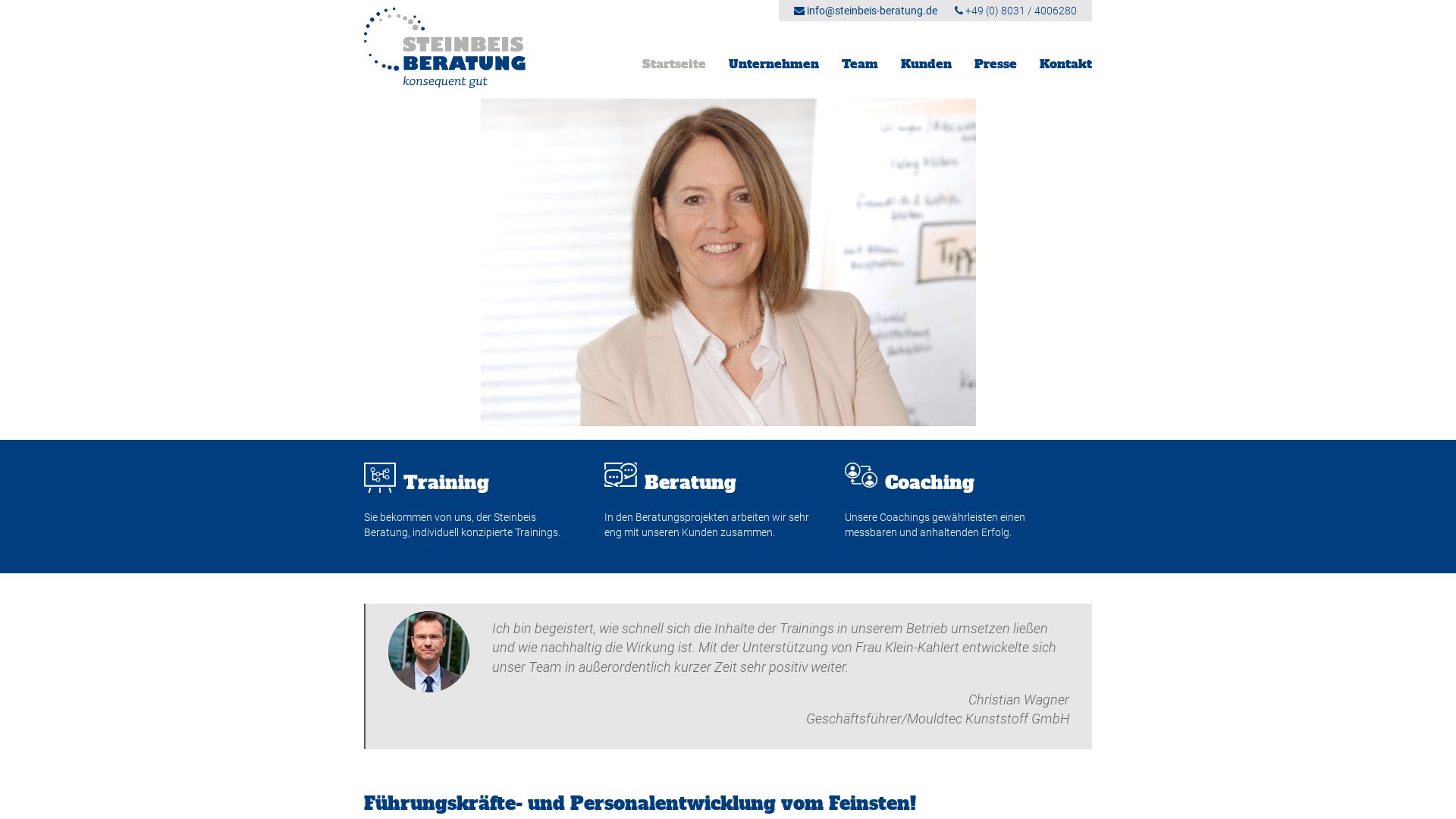 Steinbeis Beratung GmbH - Beratung, Prozessbegleitung und Training