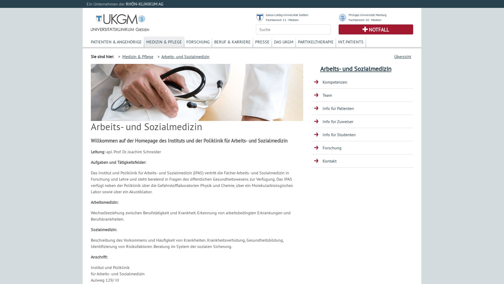 Gießen - Abteilung Diagnostische Radiologie der Universität