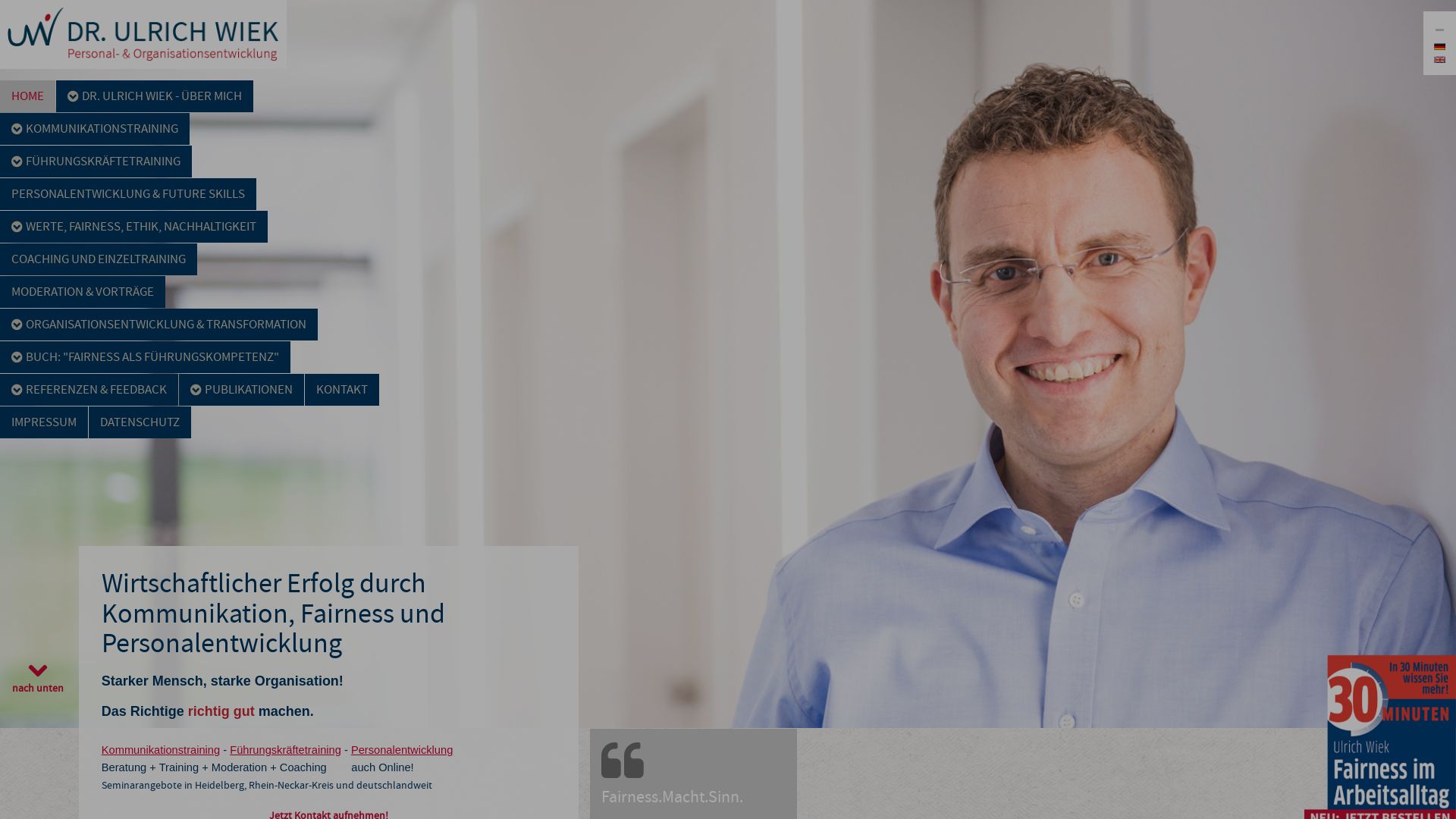 Dr. Ulrich Wiek Training und Coaching