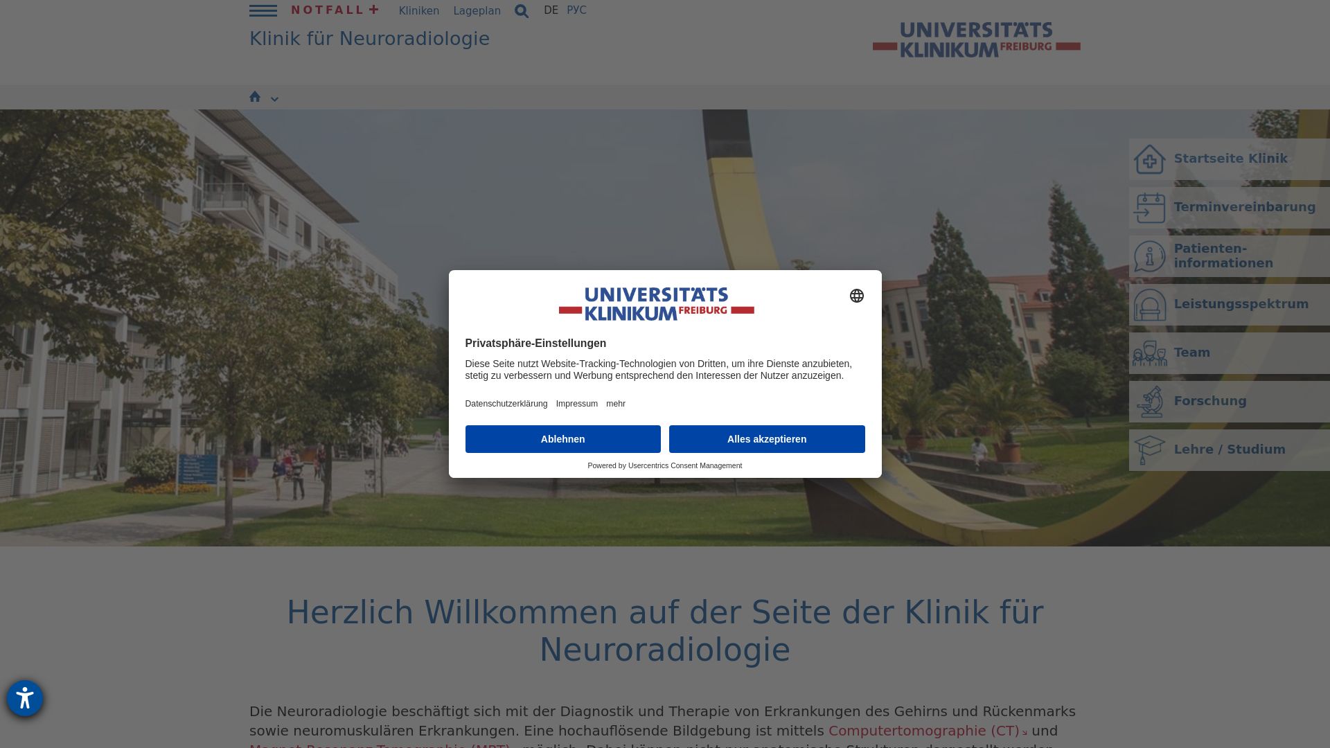 Freiburg - Klinik für Neuroradiologie der Universität