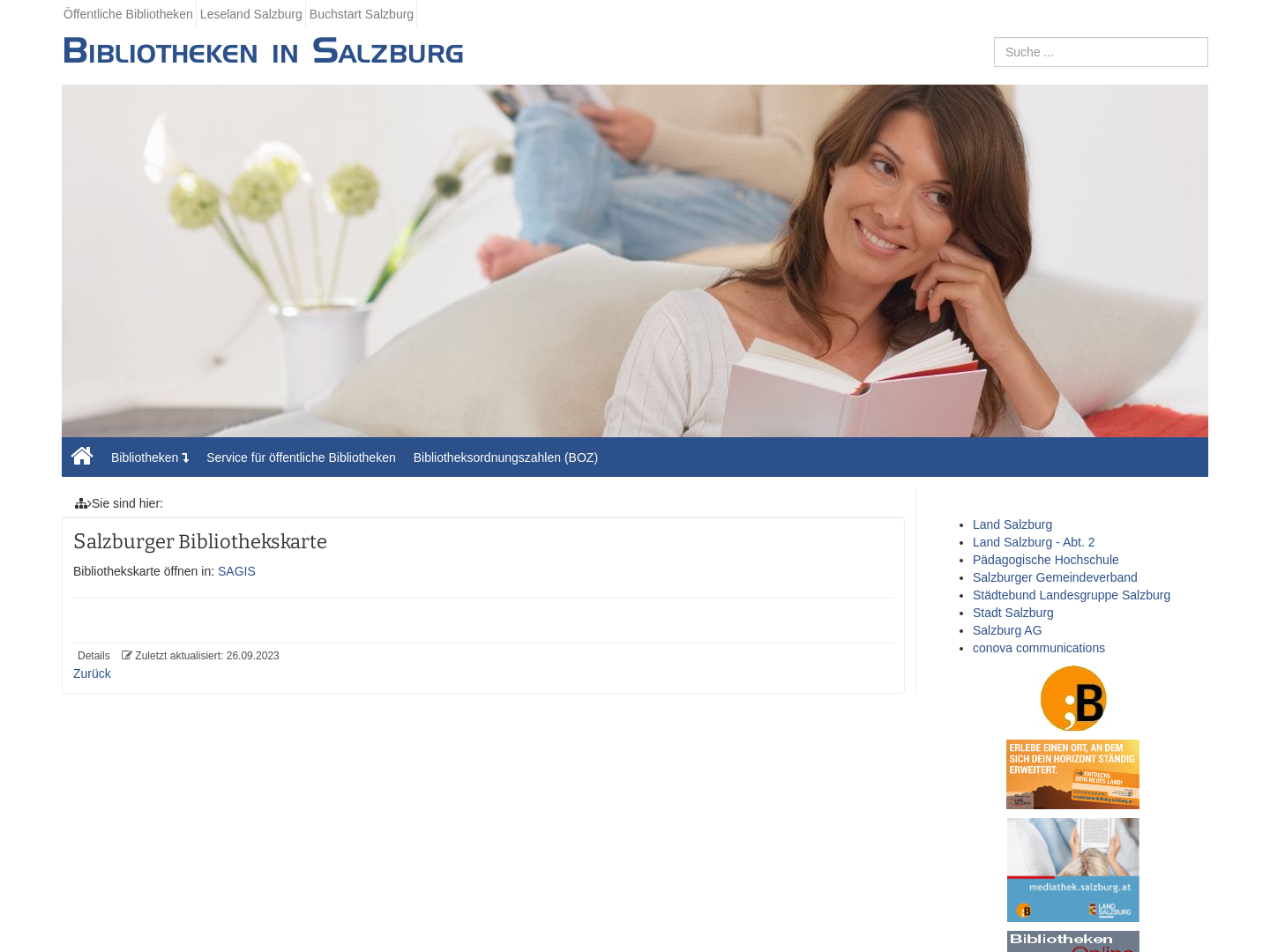 Salzburger Bildungsnetz: Bibliotheken
