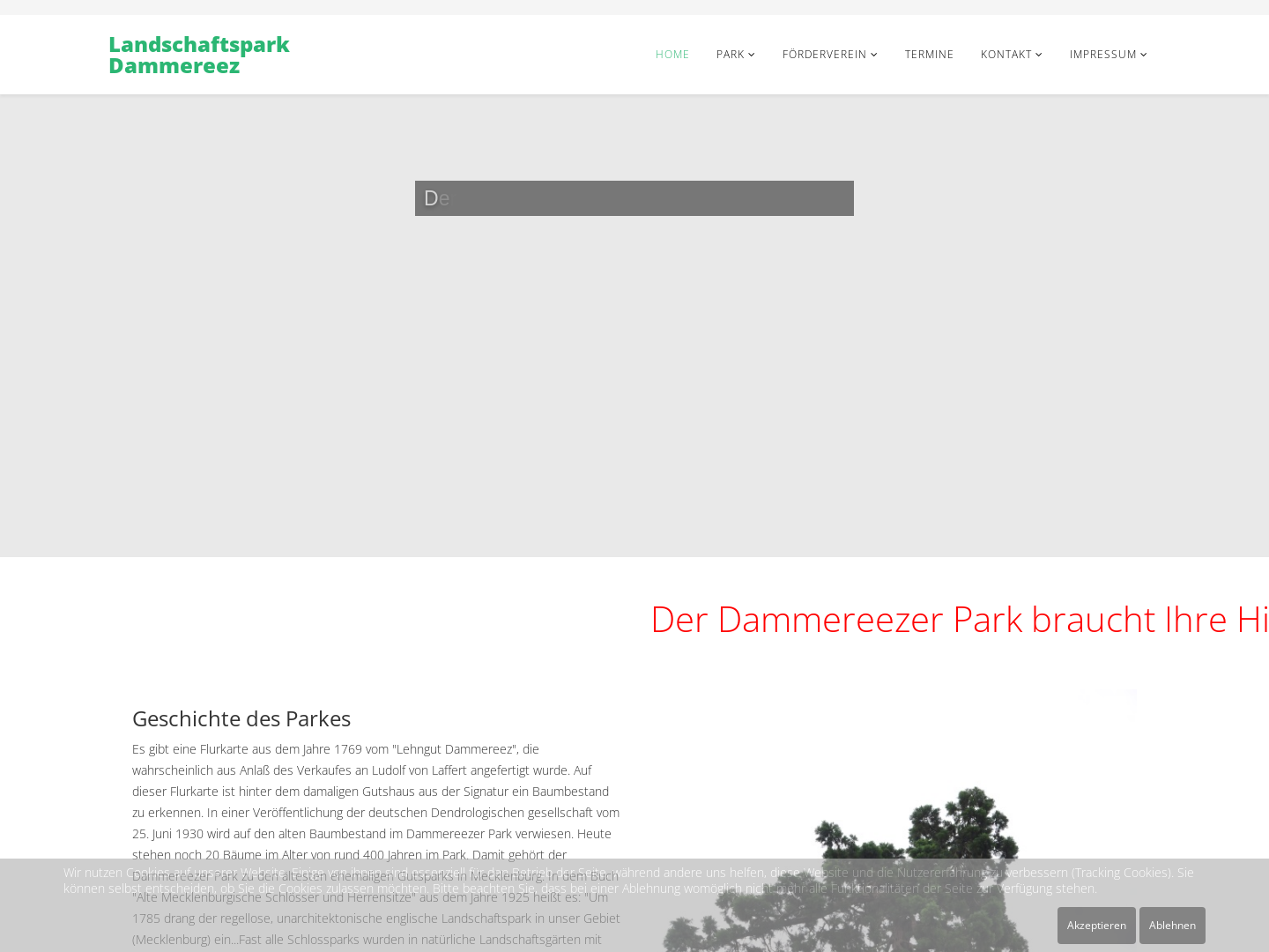 Englischer Landschaftspark Dammereez - Förderverein Dammereezer Park e.V.