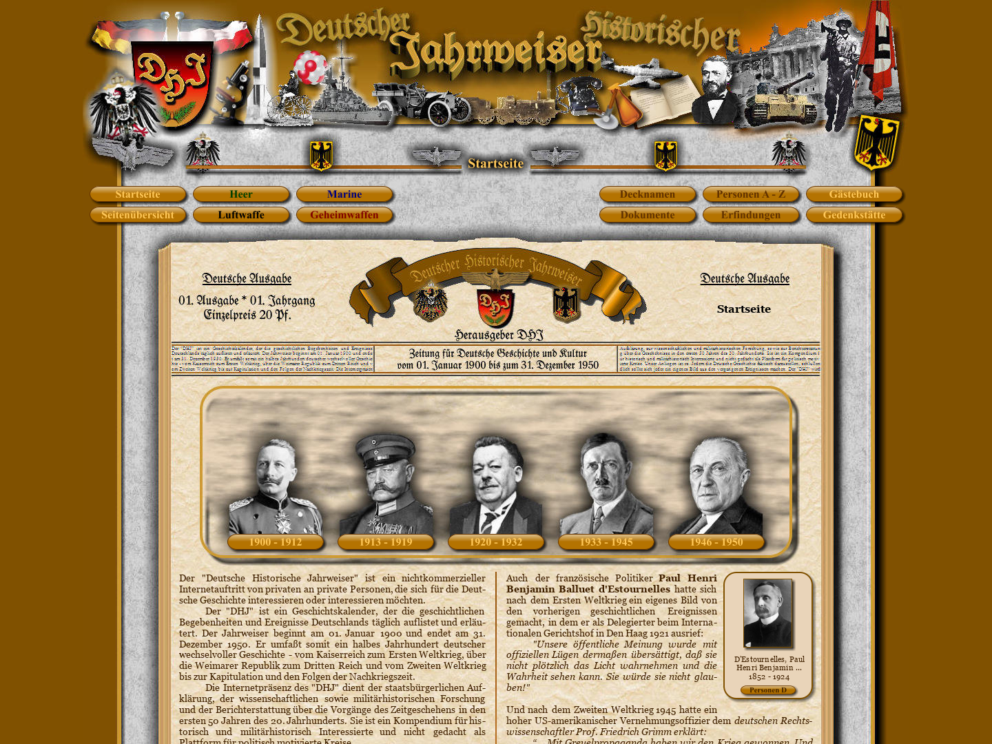 Deutscher Historischer Jahrweiser (DHJ)
