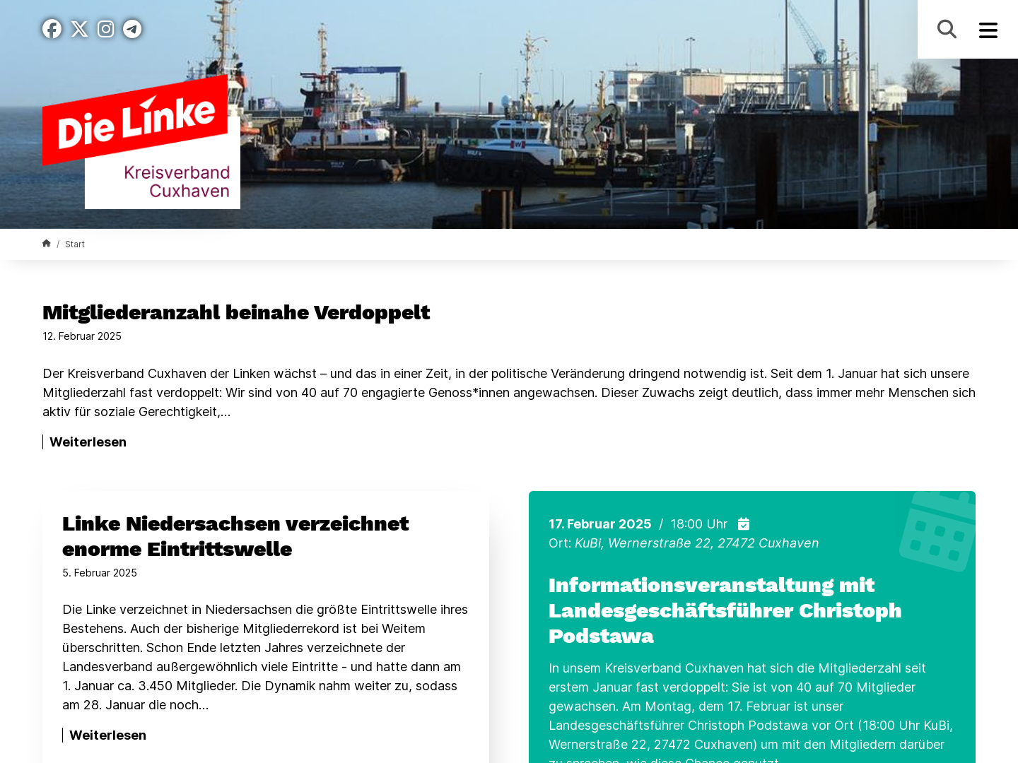 Die Linke.  Cuxhaven