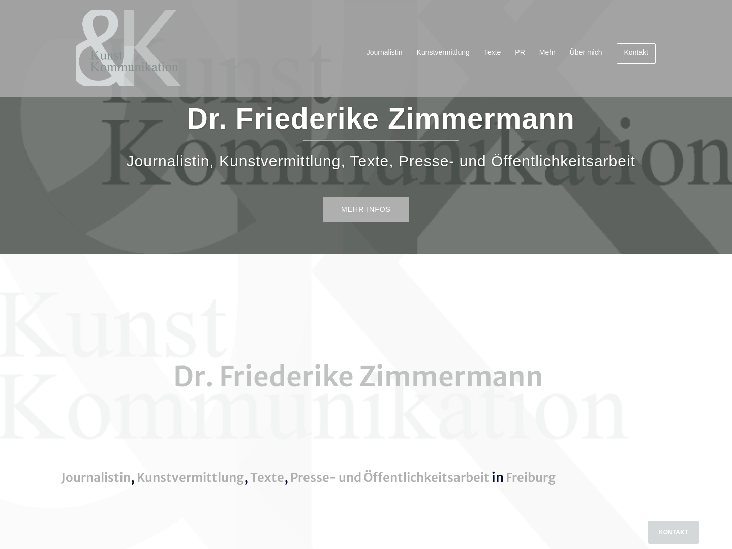 Kunst & Kommunikation, Dr. Friederike Zimmermann