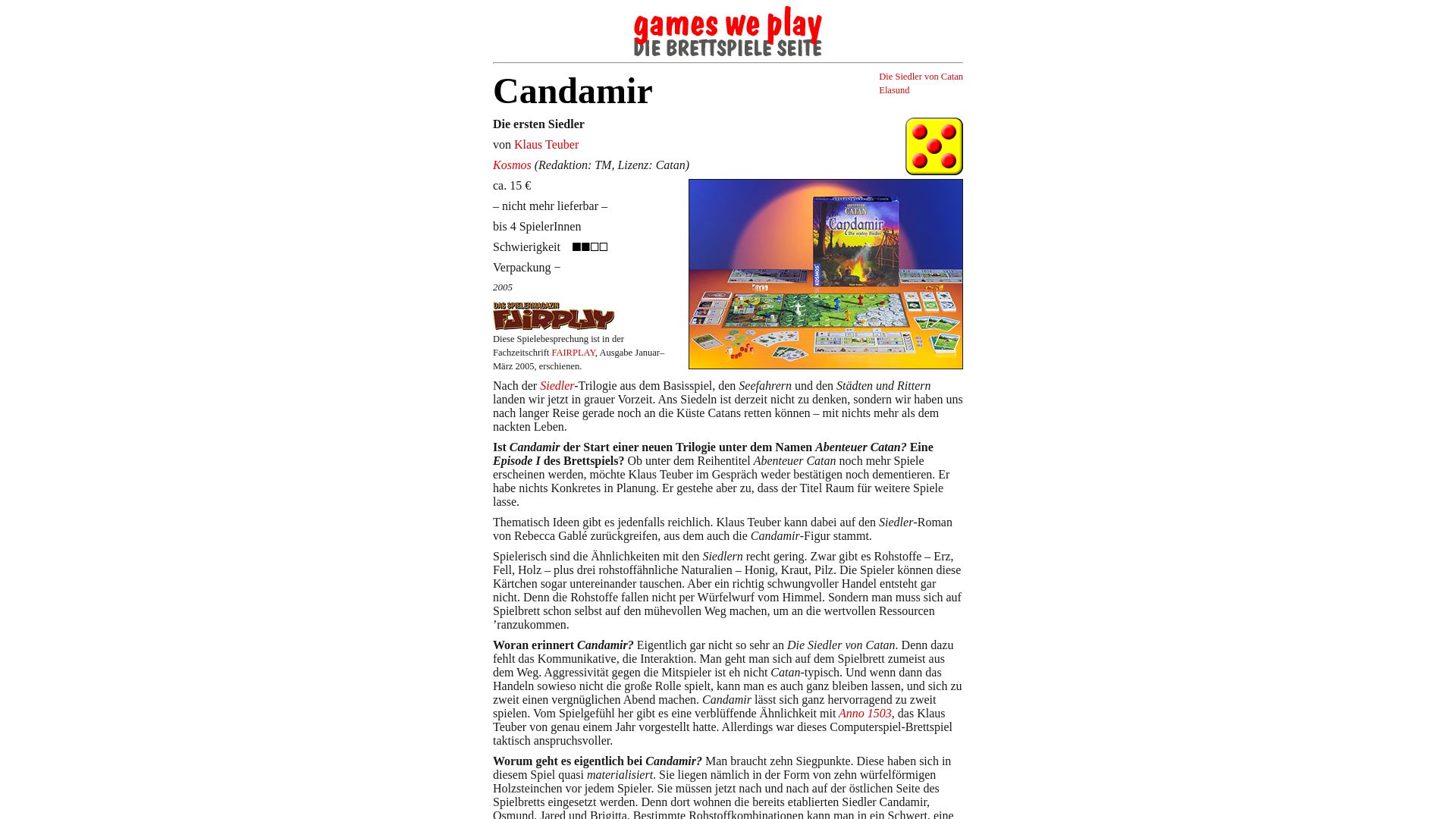 Games we play