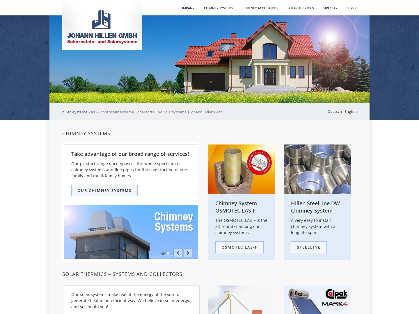 Johann Hillen GmbH - Schornstein- und Solarsysteme