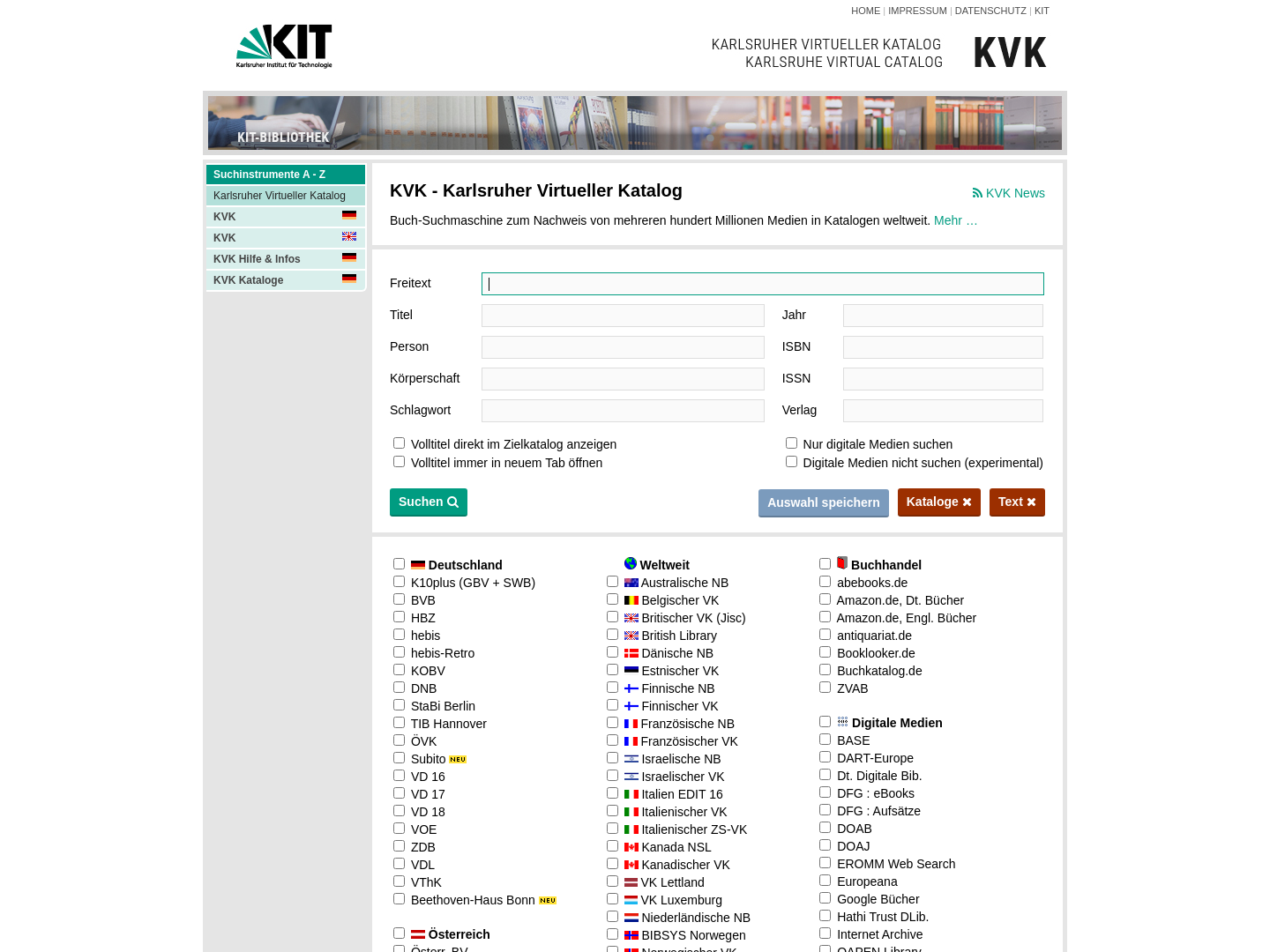 Karlsruher Virtueller Katalog - Karlsruher Institut für Technologie