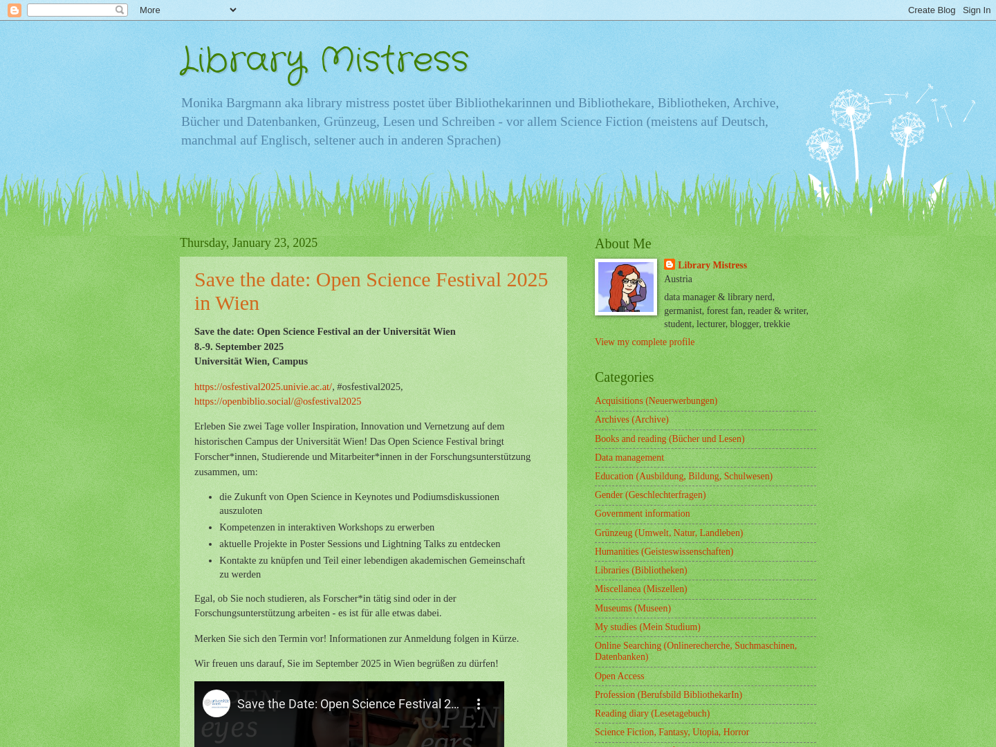 Library Mistress's Place