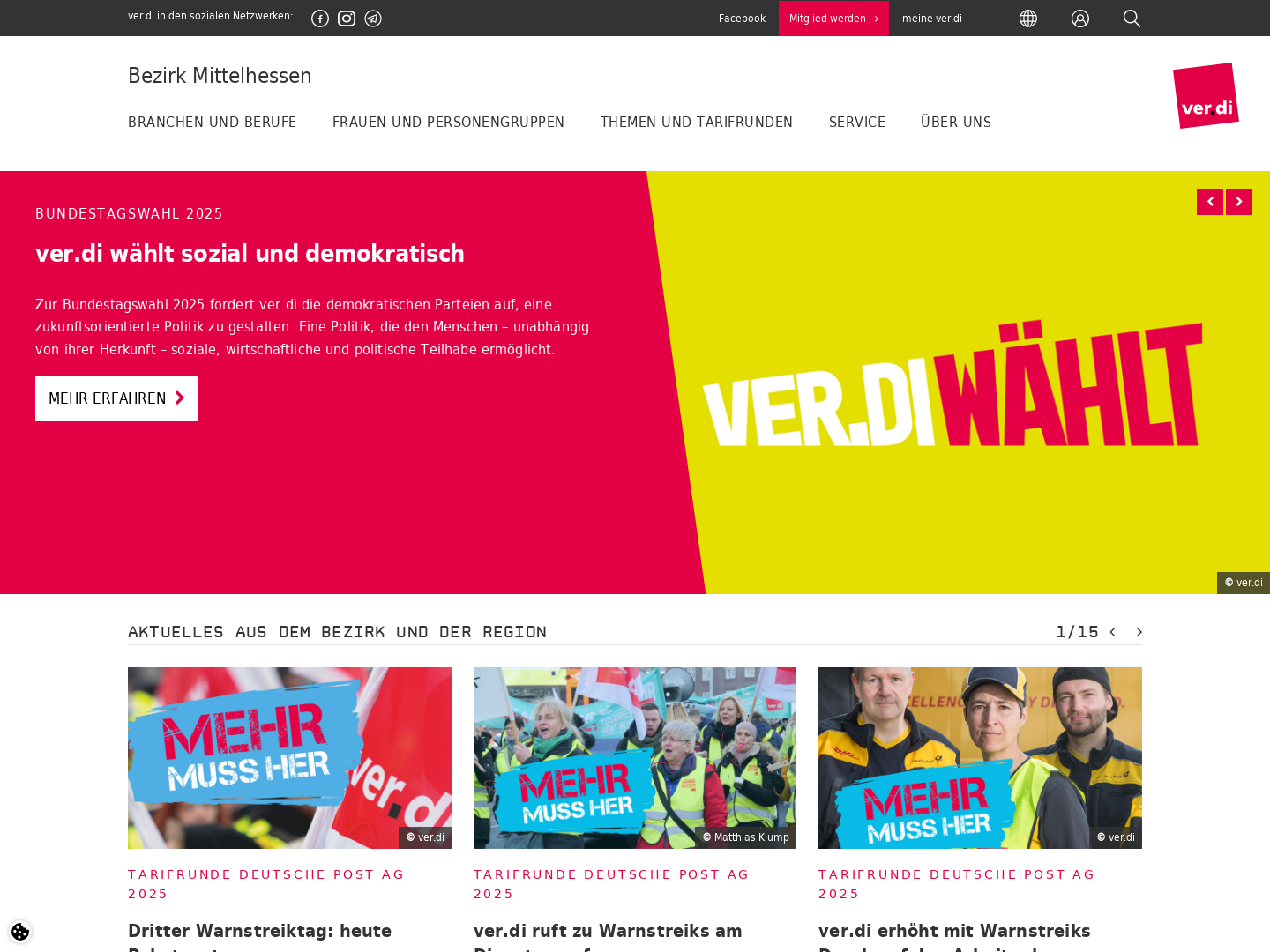 ver.di - Vereinte Dienstleistungsgewerkschaft Bezirk Mittelhessen