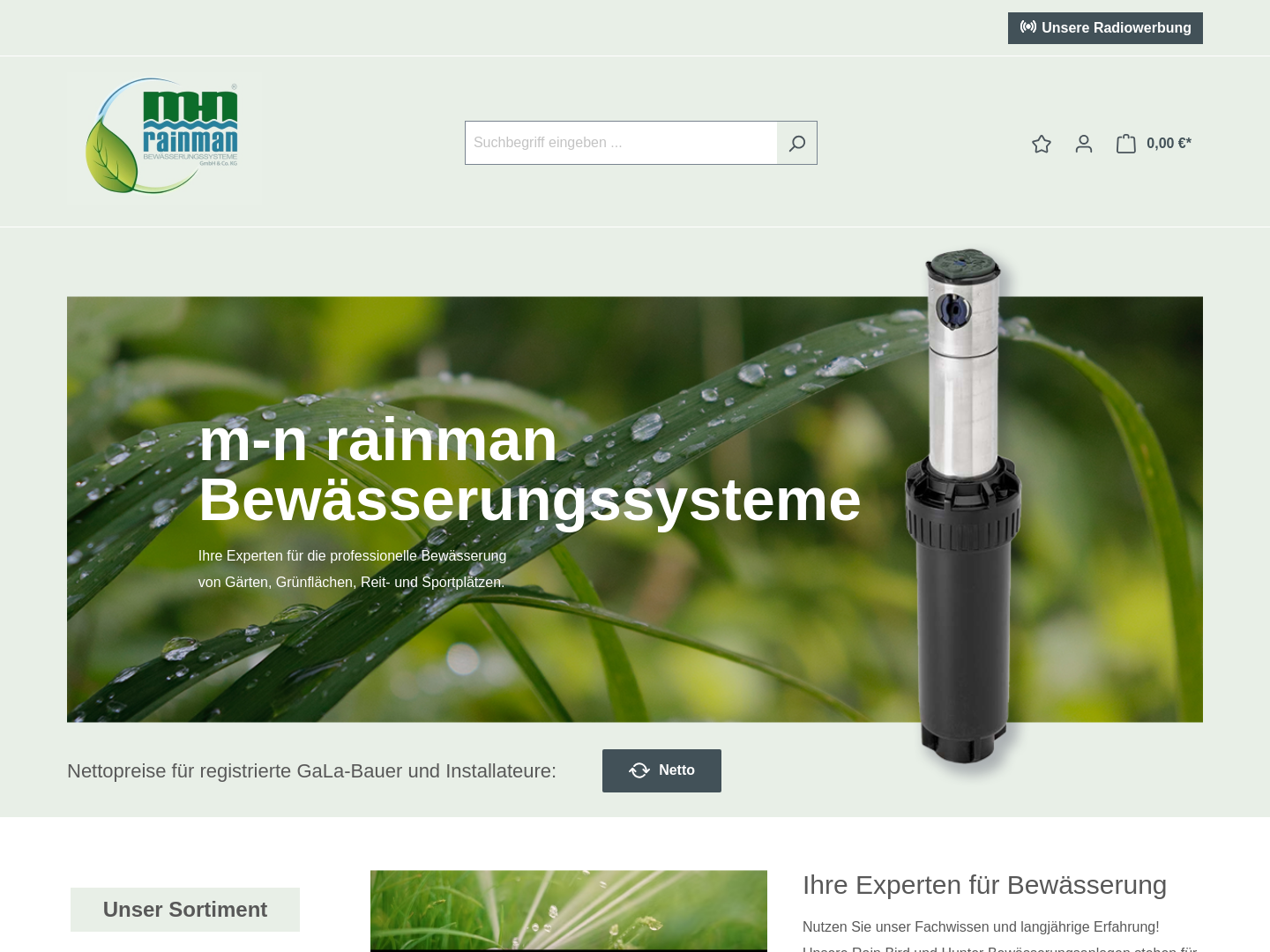 M-n rainman Bewässerungssysteme