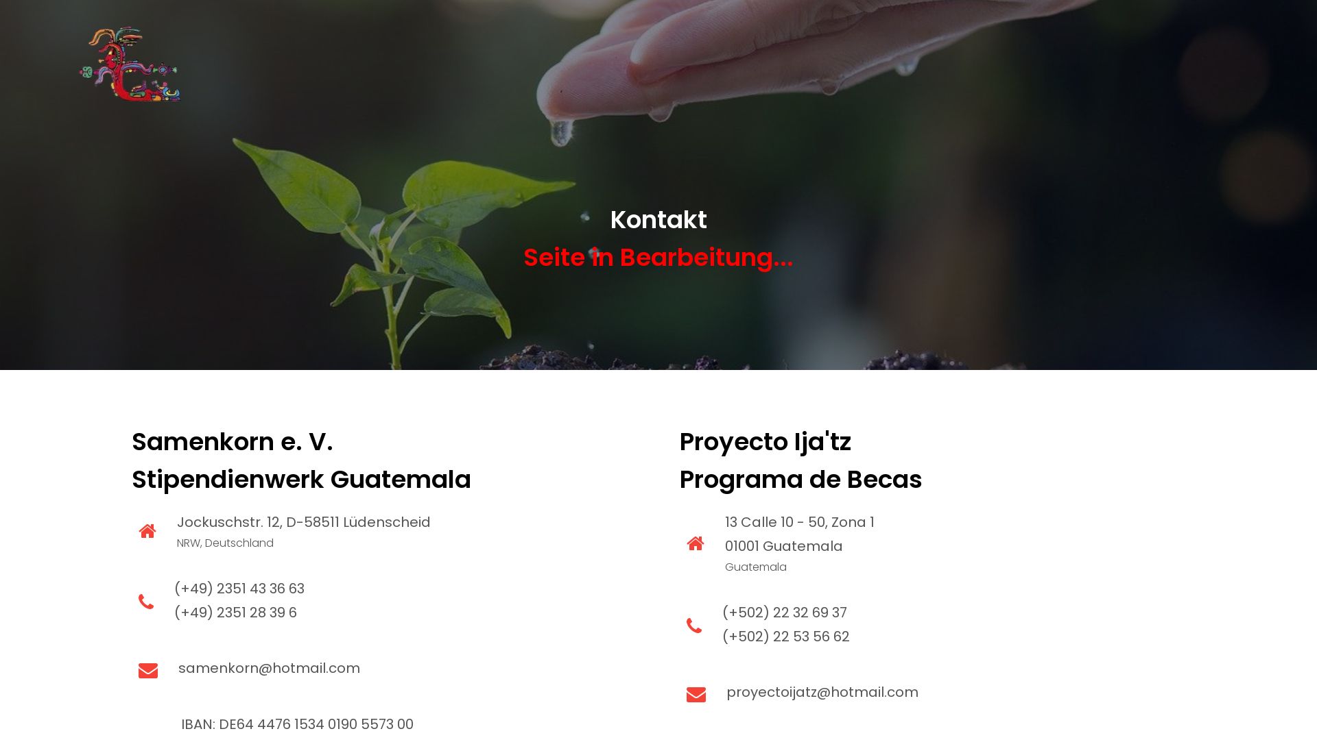 Samenkorn e.V - Stipendienwerk Guatemala