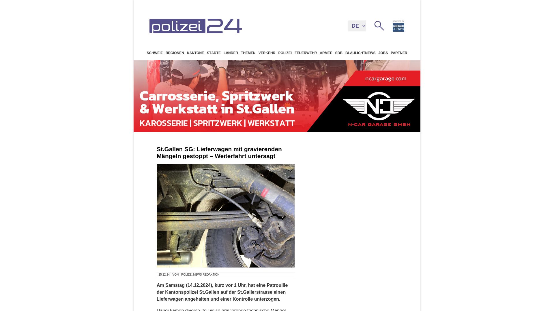 Polizeibericht.ch