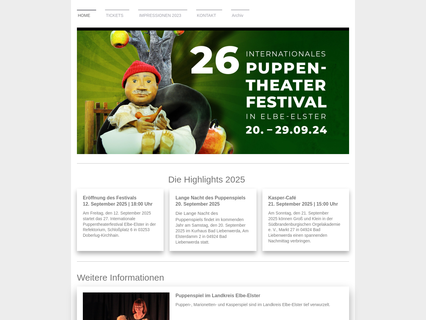 Internationales Puppentheaterfestival