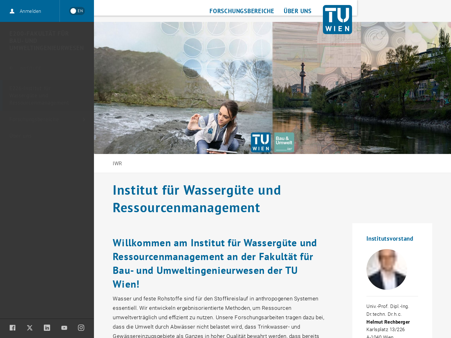 Institut für Wassergüte und Ressourcenmanagement