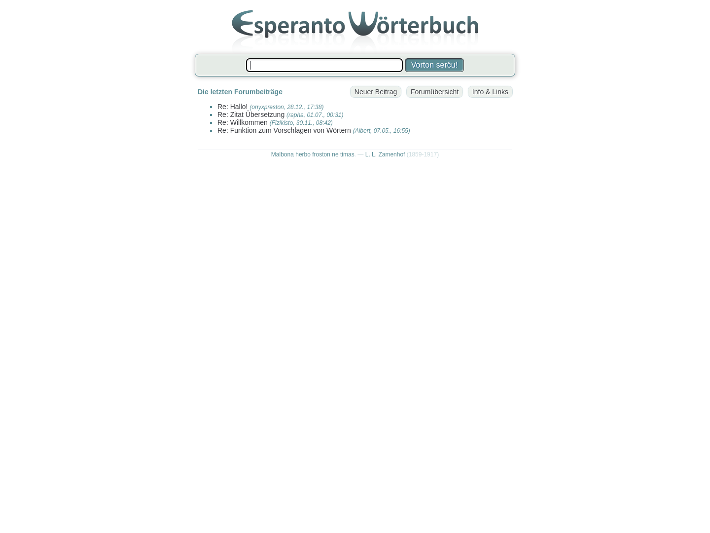 Esperanto-Wörterbuch