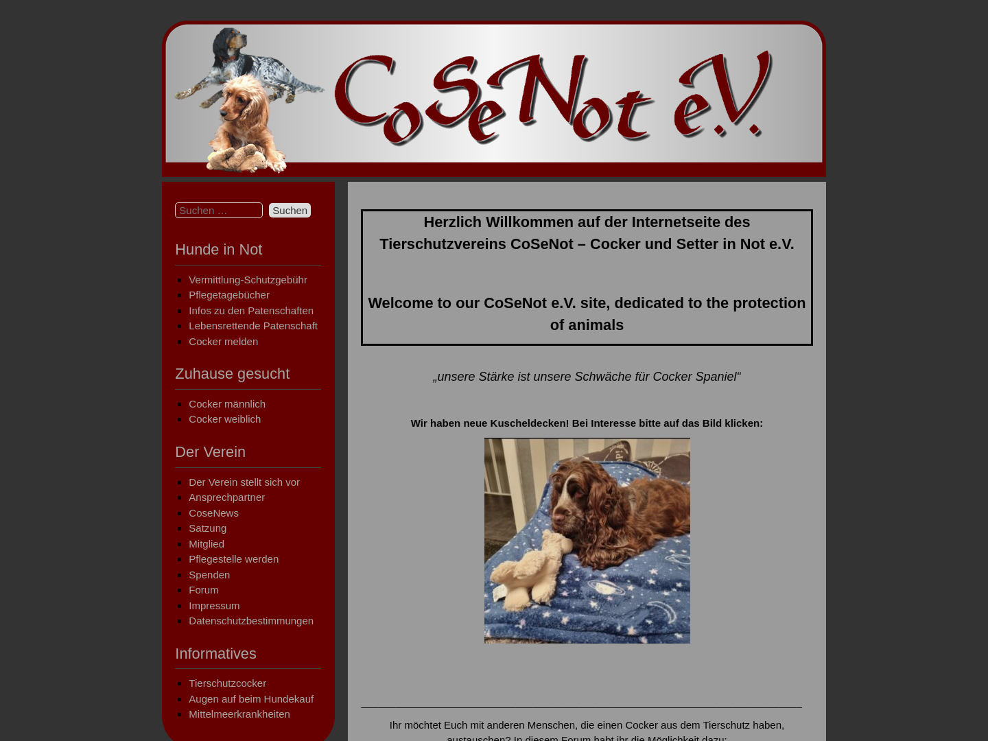 CoSeNot – Cocker und Setter in Not e.V.