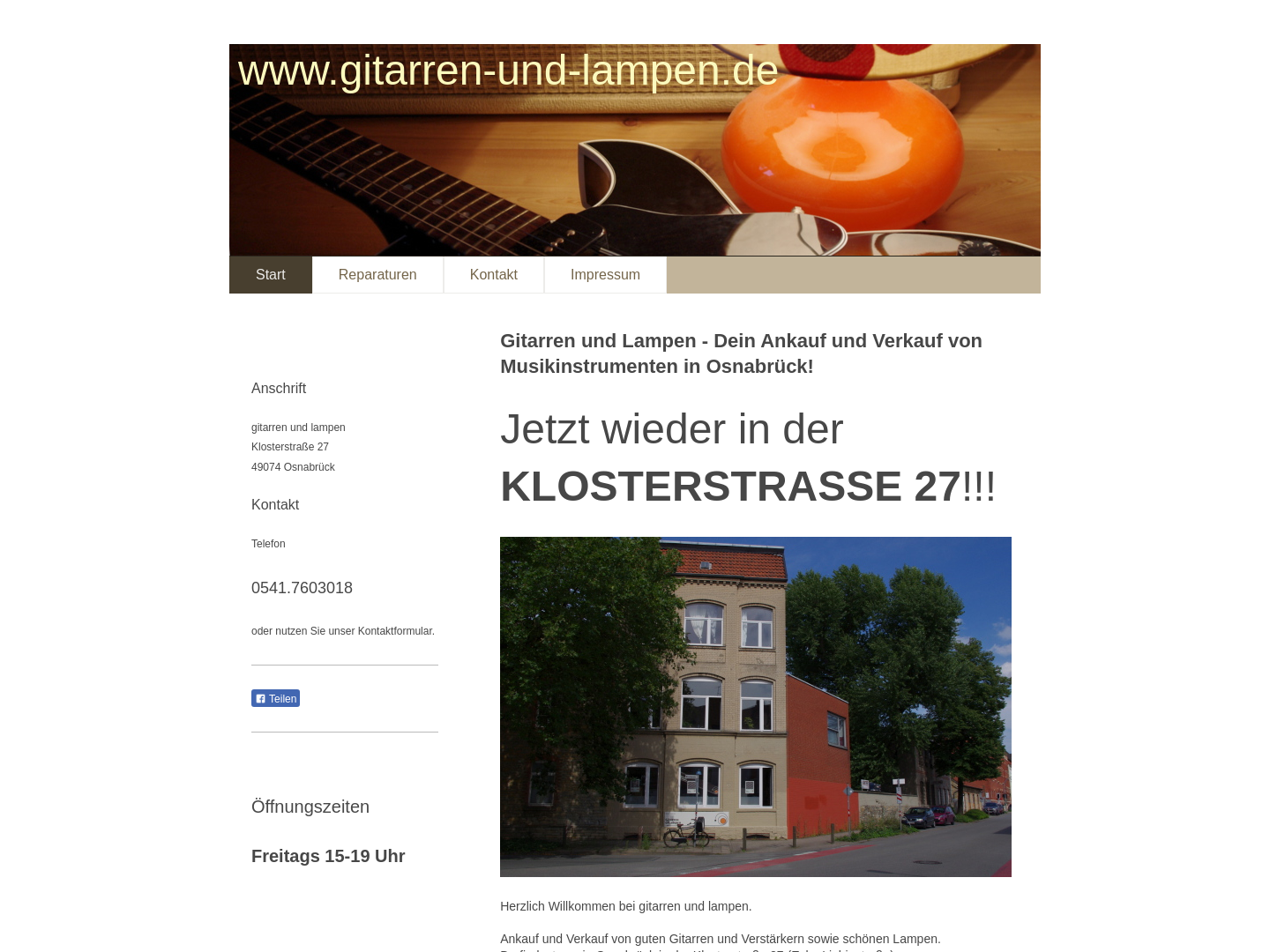 Gitarren und Lampen