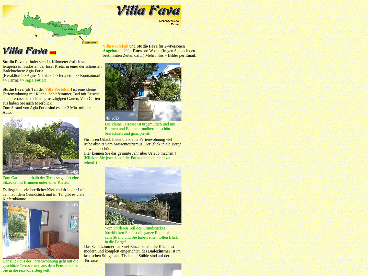 Villa Fava und Villa Portokali, Ferma