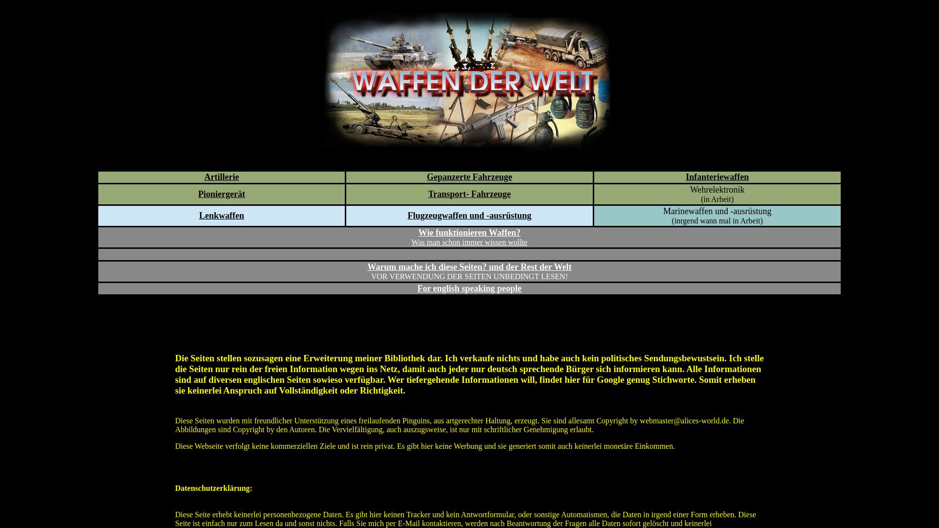 Waffen der Welt
