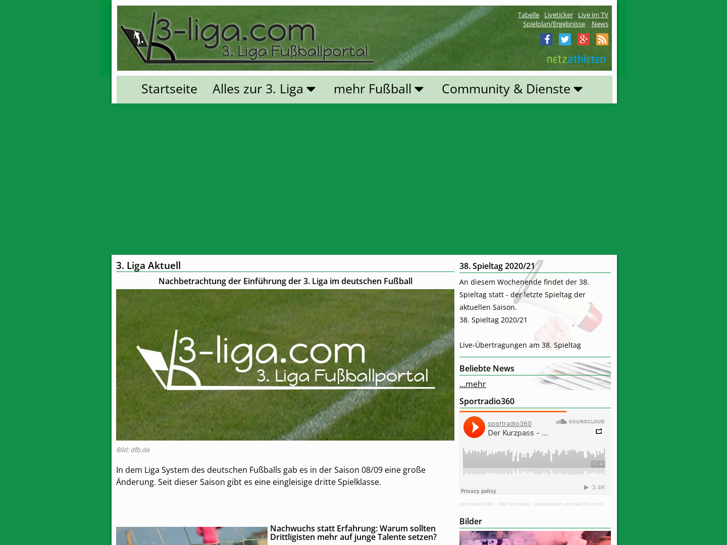 3. Bundesliga Fußball Portal