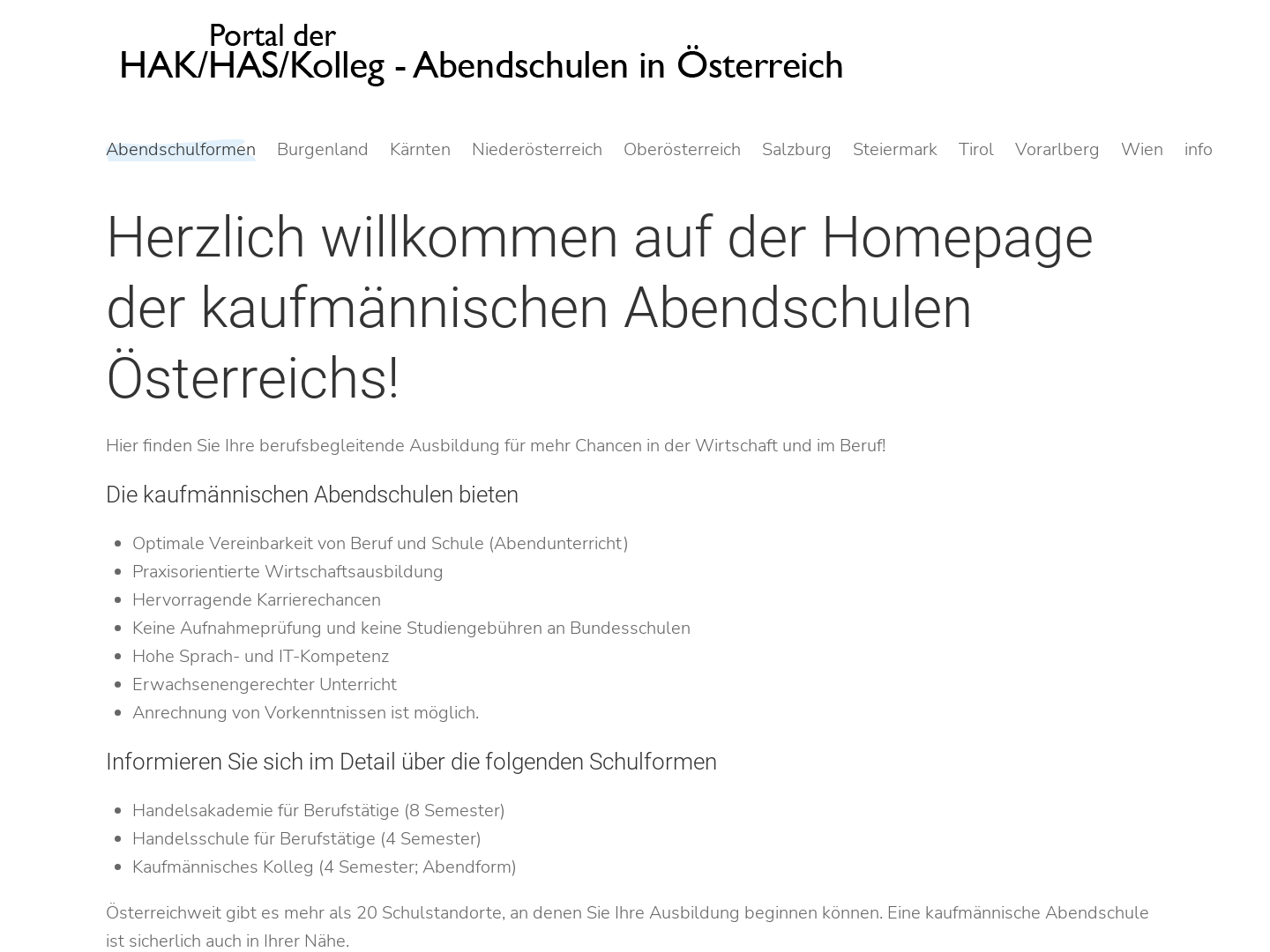 Handelsakademie Abendschule