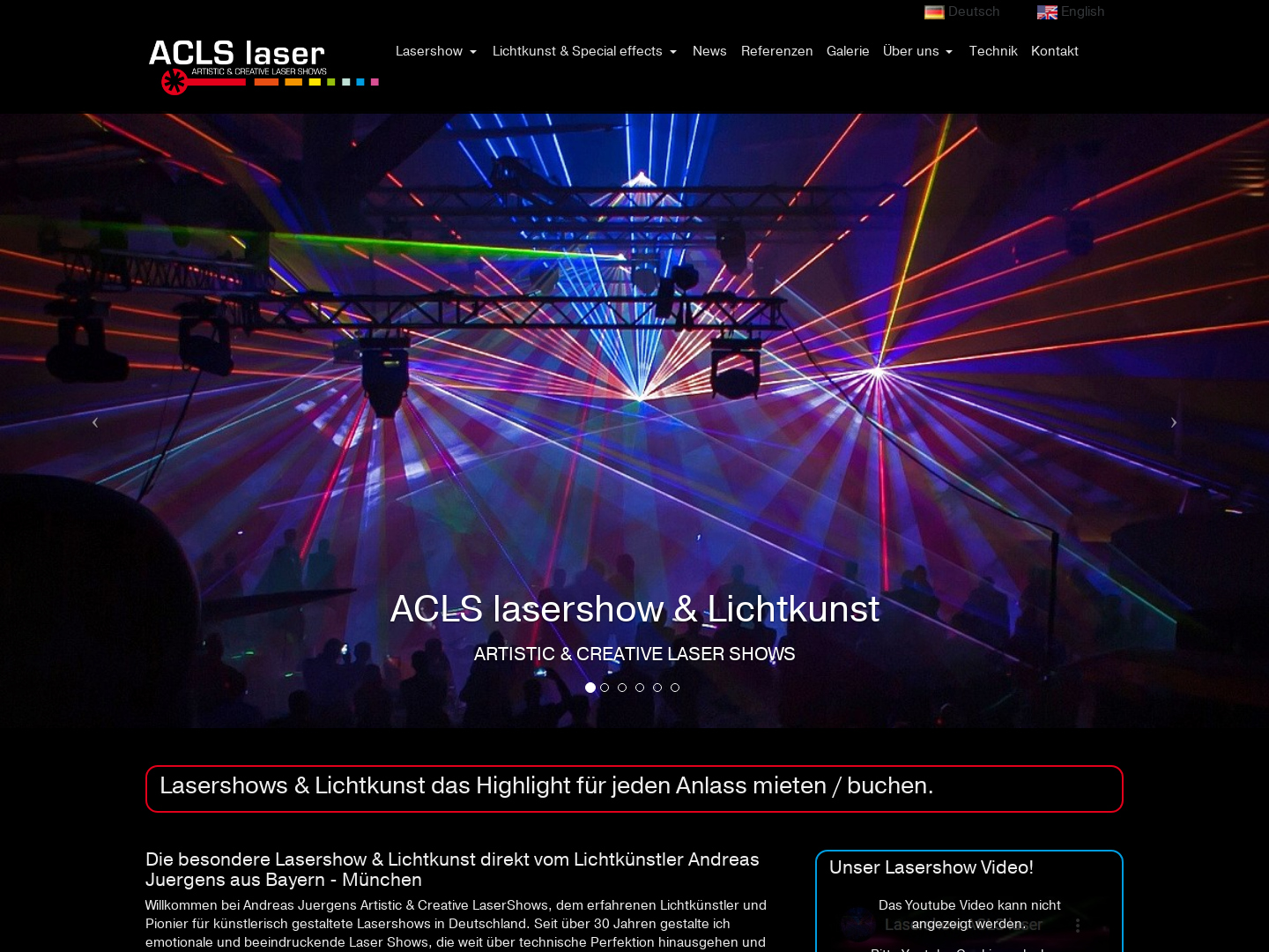 ACLS Animated Computercontrolled Laser Systems, Inh.  Andreas Jürgens