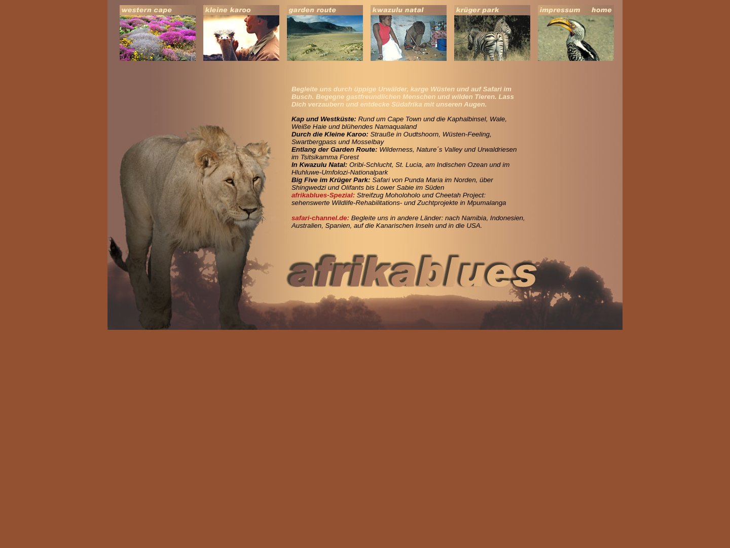 Afrikablues - Reise in Südafrika [Linda Drasal & Johann Sedlbauer]