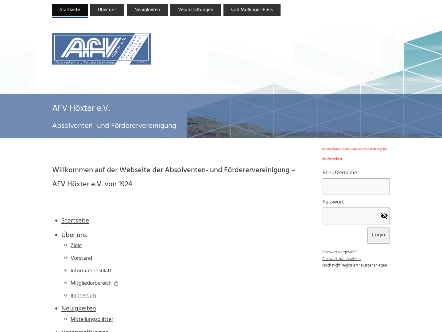 Absolventen- und Fördevereinigung - AFV Höxter e.V.
