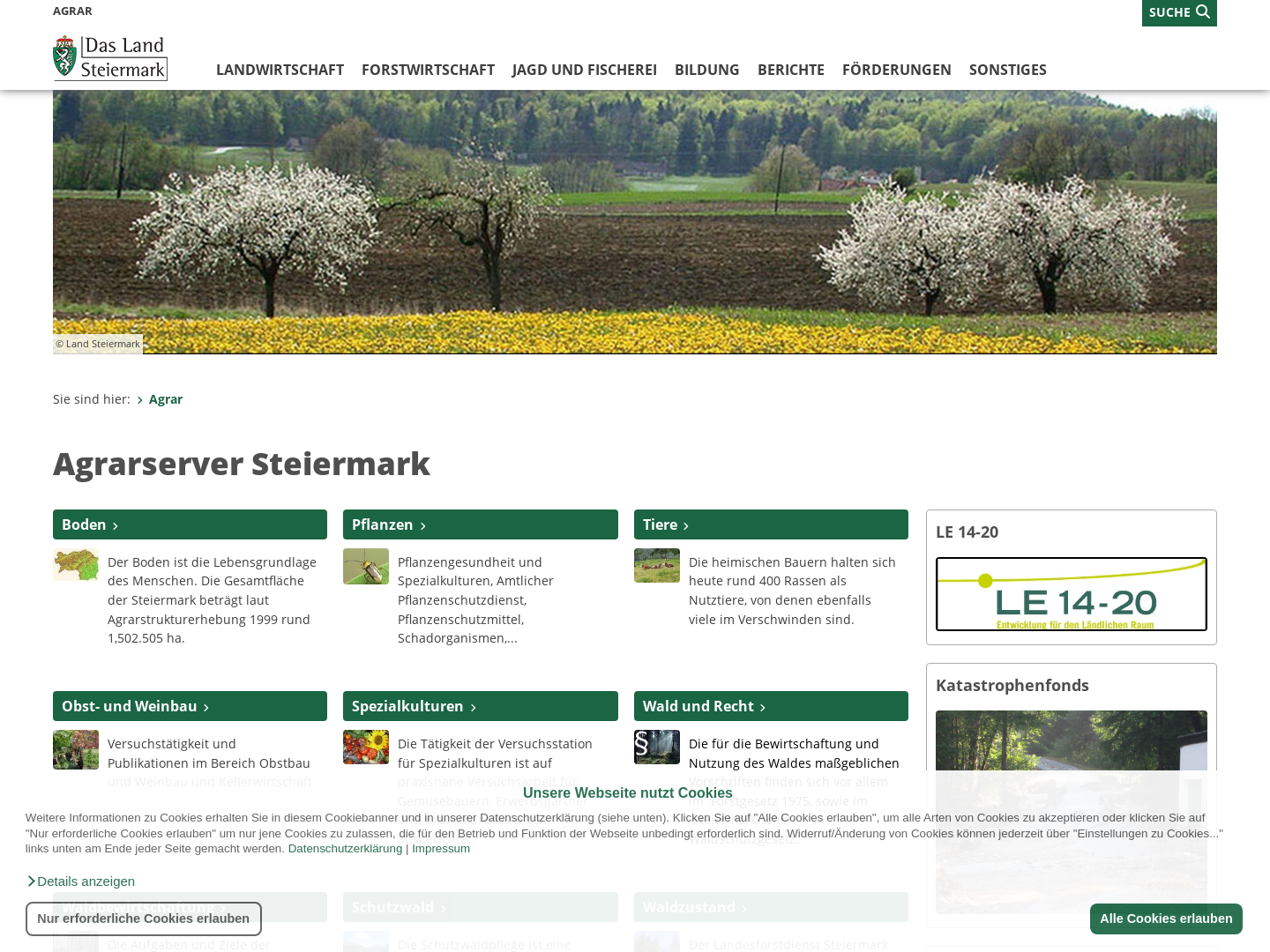 Agrarserver des Landes Steiermark