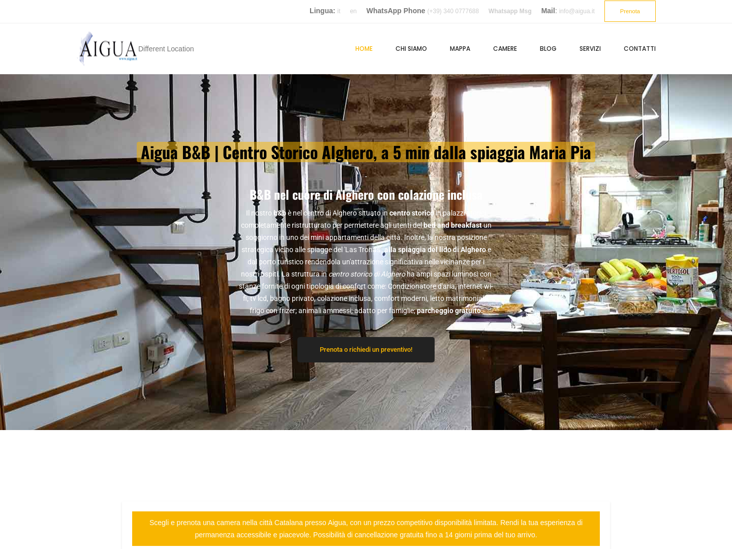 Bed and Breakfast Aigua