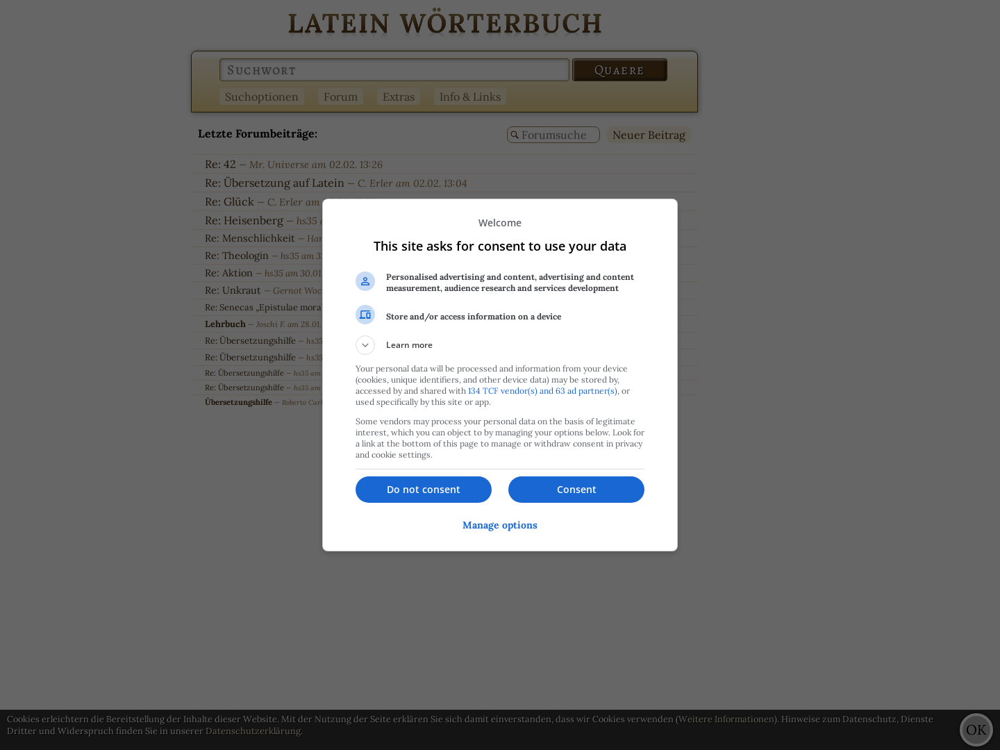 Latein-Wörterbuch