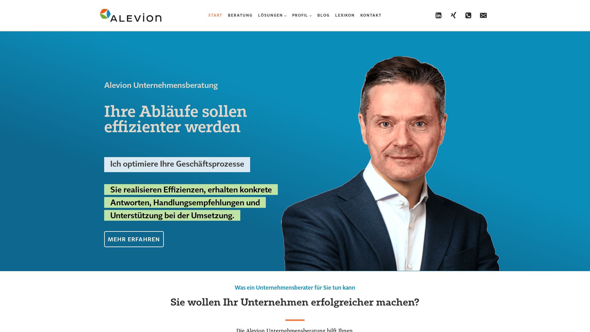 Alevion Unternehmensberatung - Wilhelm Tomczak
