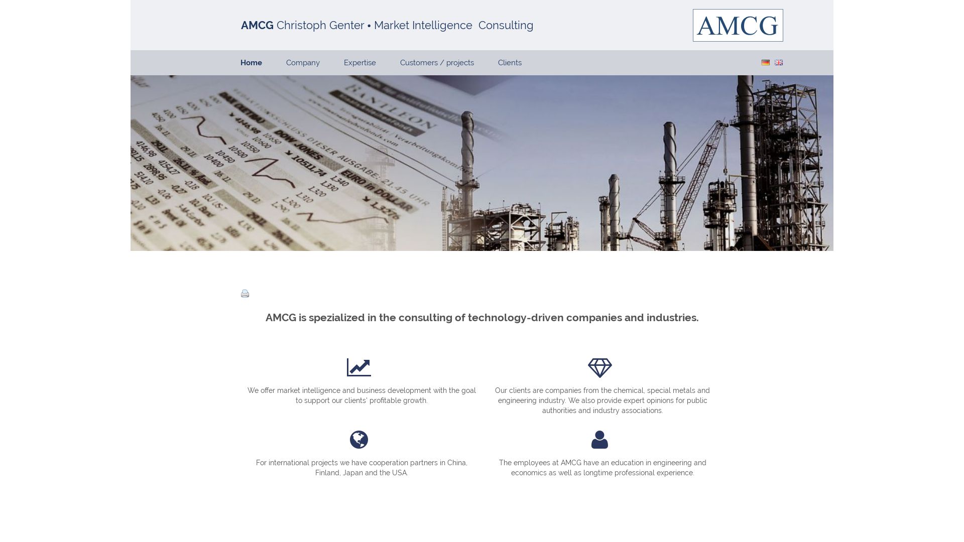 AMCG Unternehmensberatung International Management Consultants - Dipl.-Wirtsch.-Ing. Axel Müller und Dipl.-Wirtsch.-Ing. Christoph Genter