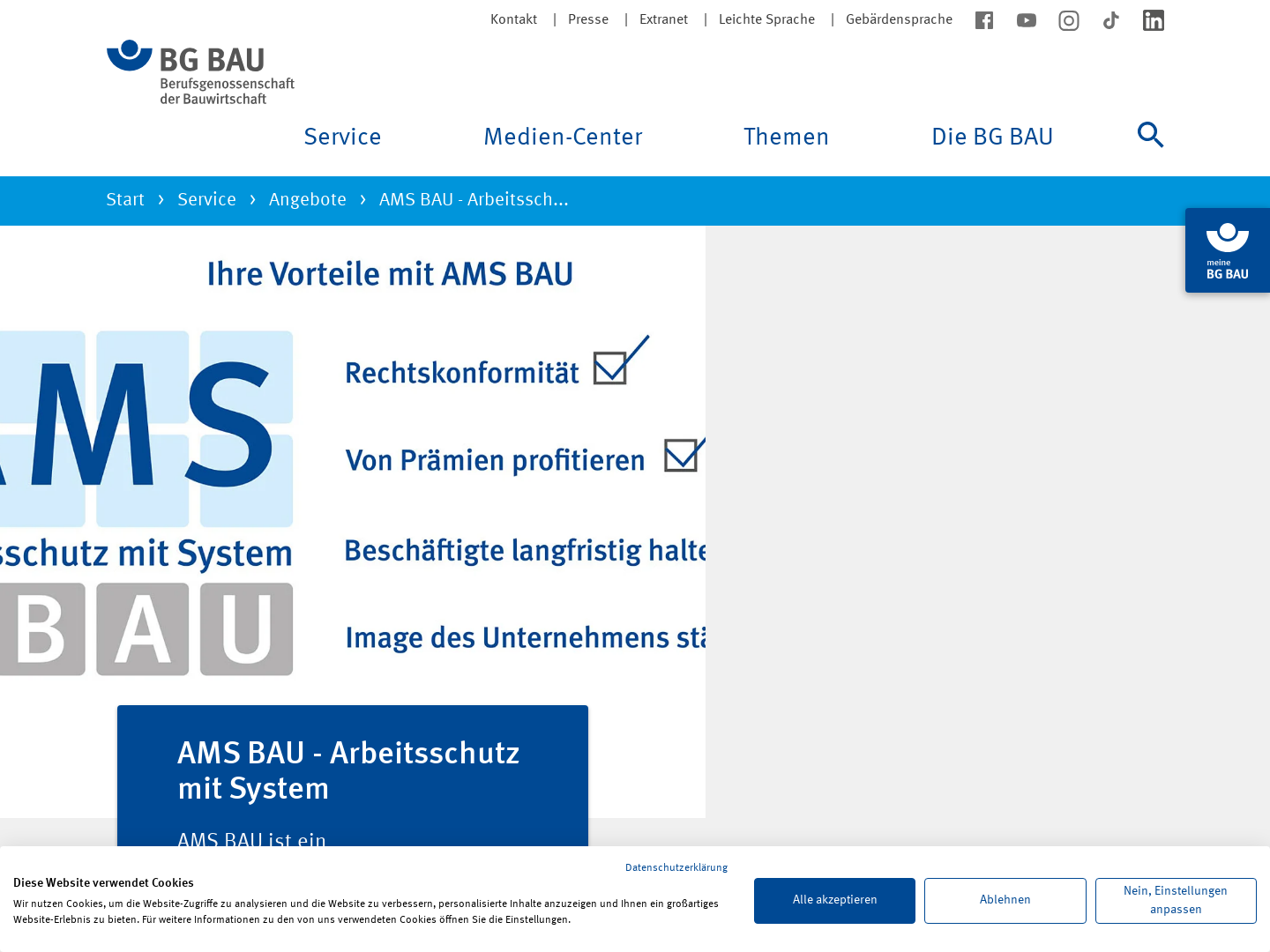 BG BAU - Arbeitsschutzmanagmentsystem (AMS BAU)