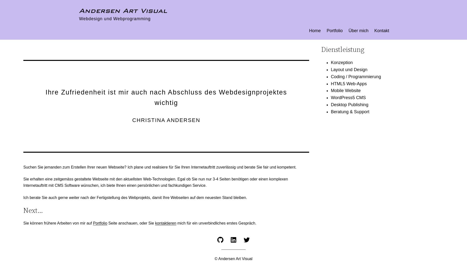 Andersen Art Visual, Christina Andersen