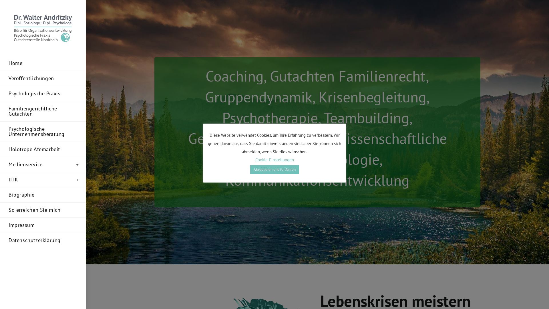 Tiefenpsychologisch fundierte Psychotherapie - Dr. Walter Andritzky