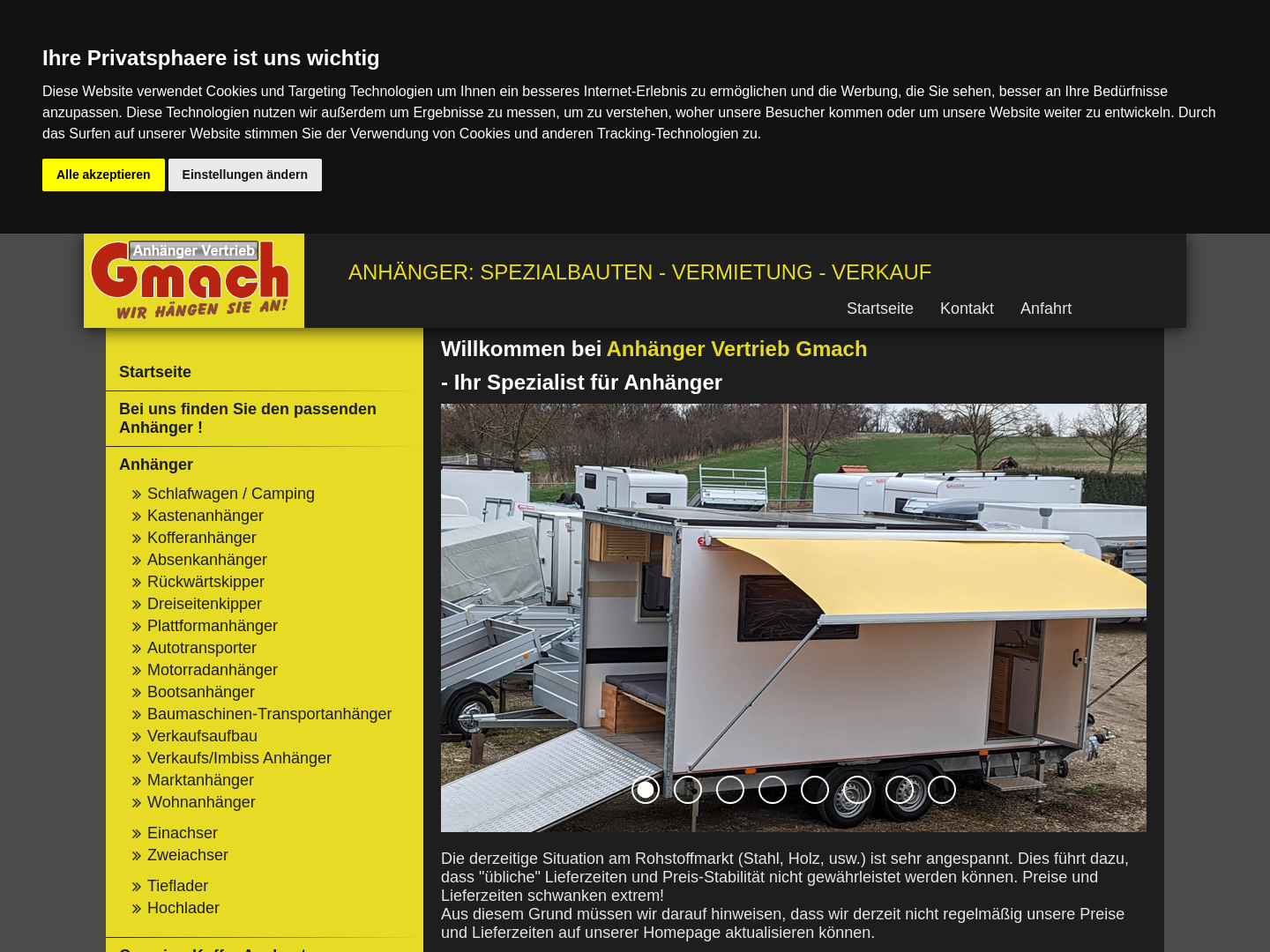 Anhängervertrieb Michael Gmach, Kleinwethau