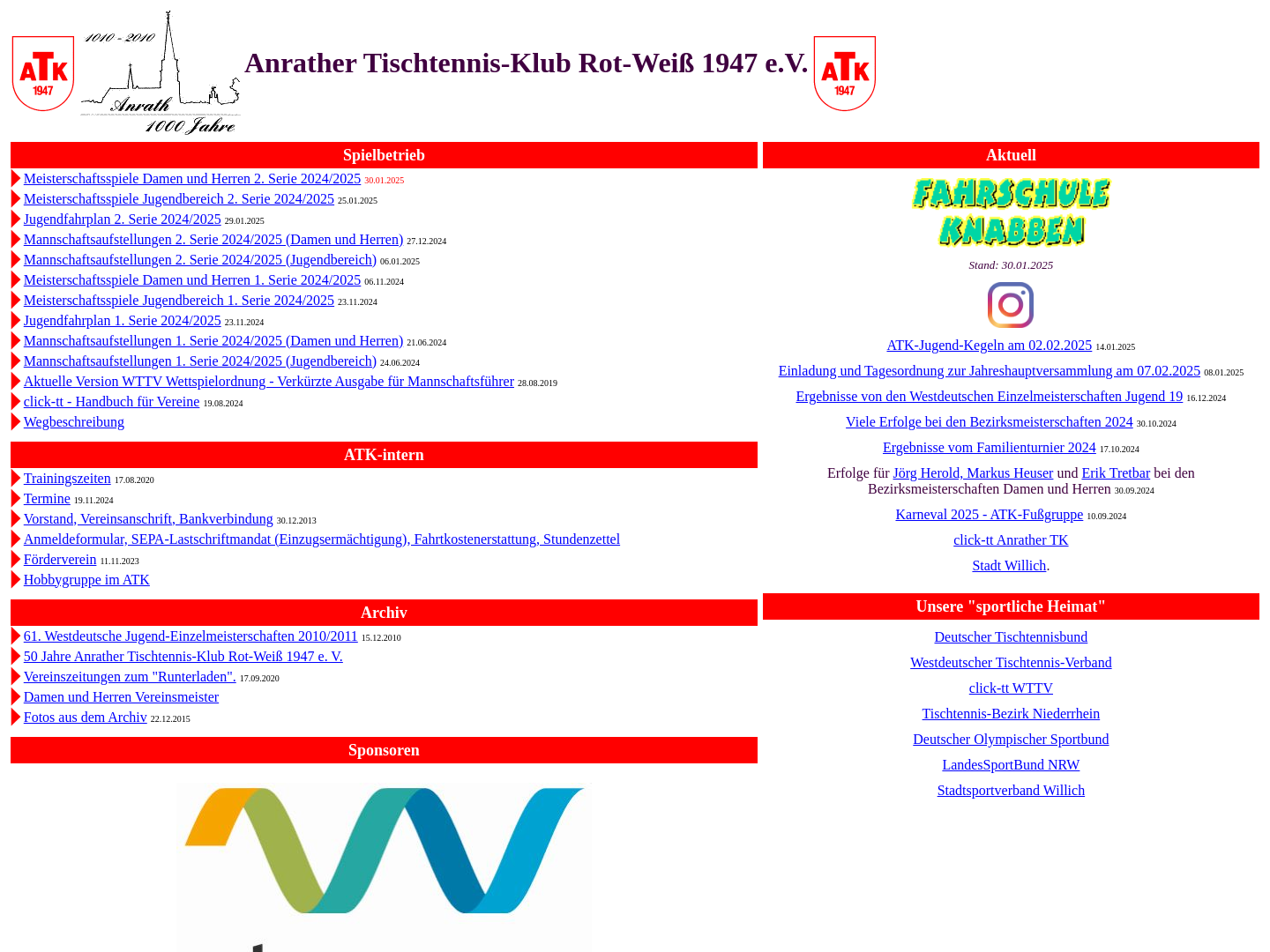 Anrather Tischtennis-Klub Rot-Weiß 1947 e.V.