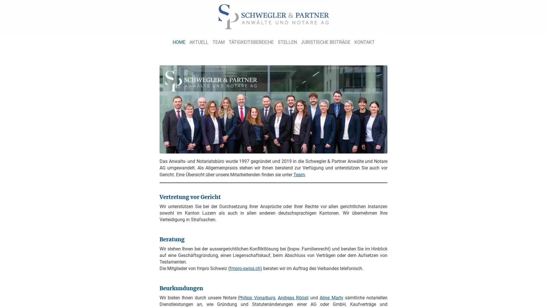 Anwaltsbüro Martin Schwegler