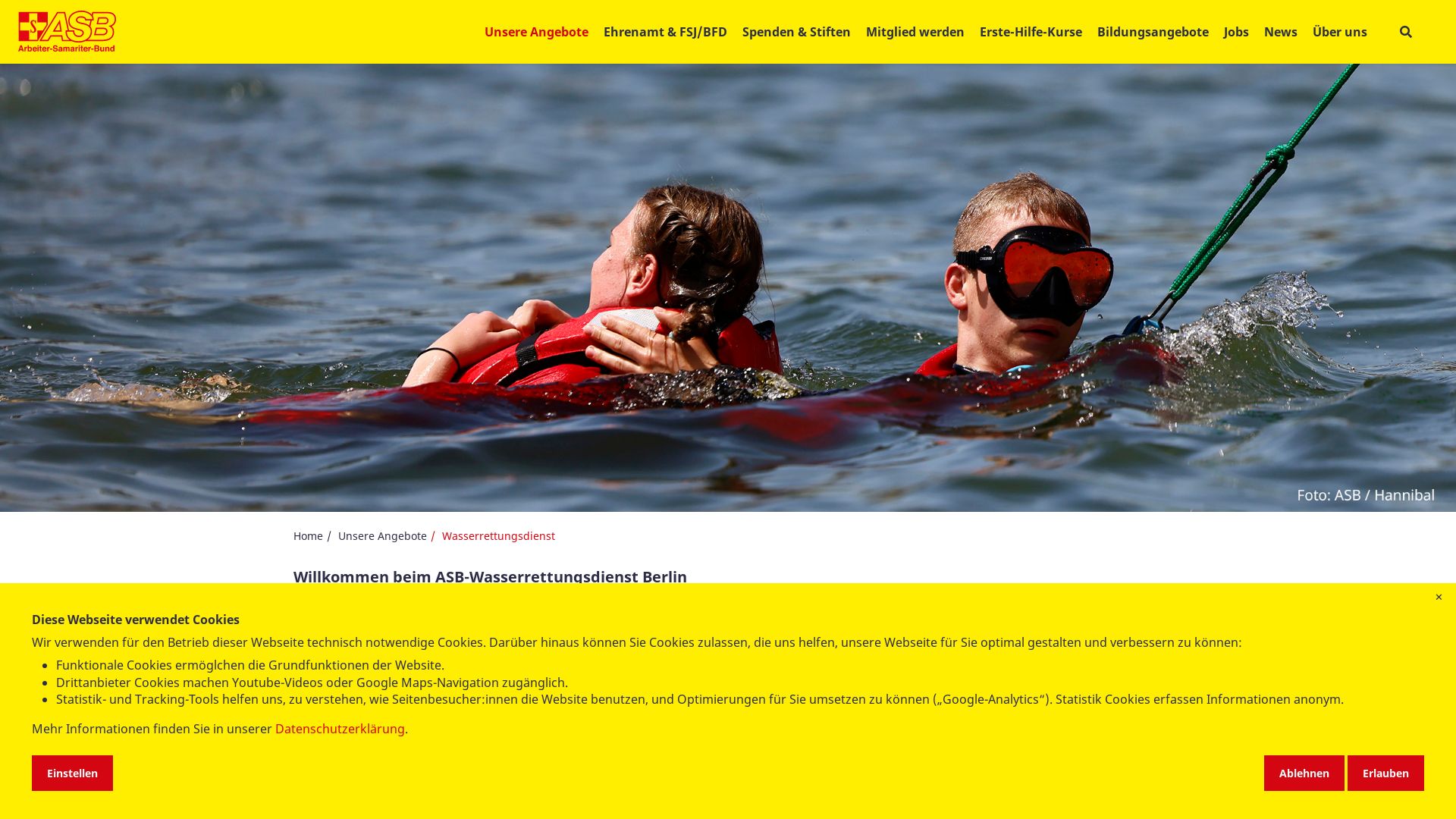ASB LV Berlin e.V. / Fachdienst Wasserrettungsdienst